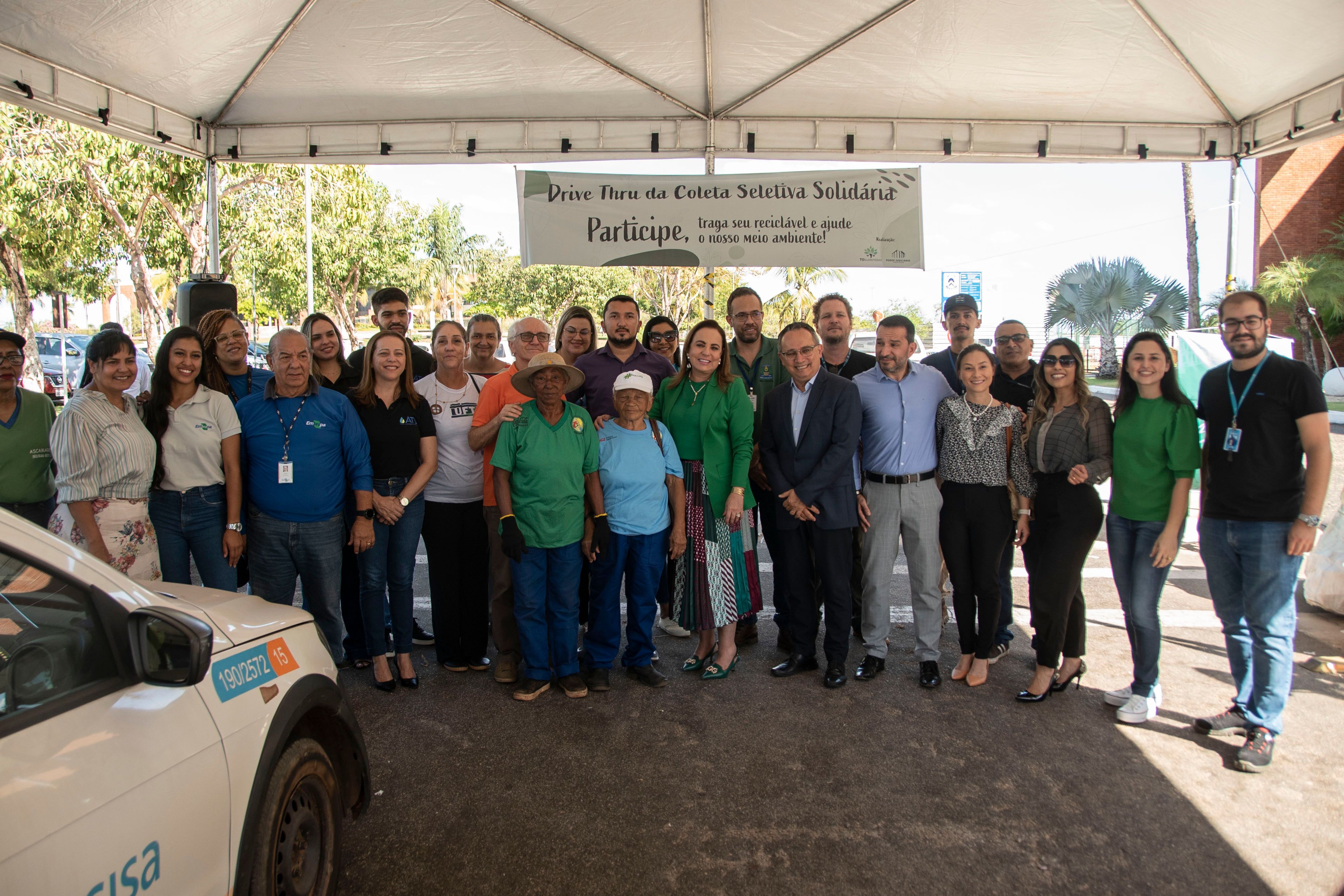 Os itens coletados foram destinados à Associação dos catadores de materiais recicláveis sólidos de Palmas (Ascamares) e à Cooperativa de Recicláveis do Tocantins (Cooperam)