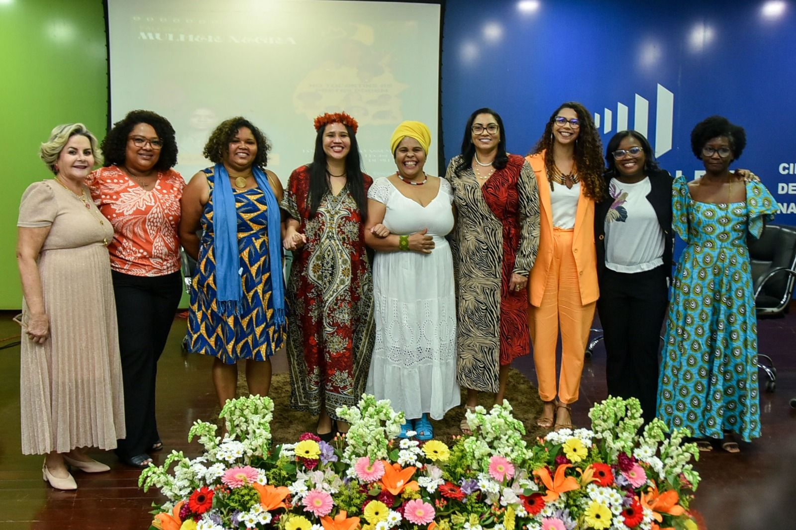Algumas das participantes do evento “As pretas podem”, realizado pela SecMulher e pela Sepot.