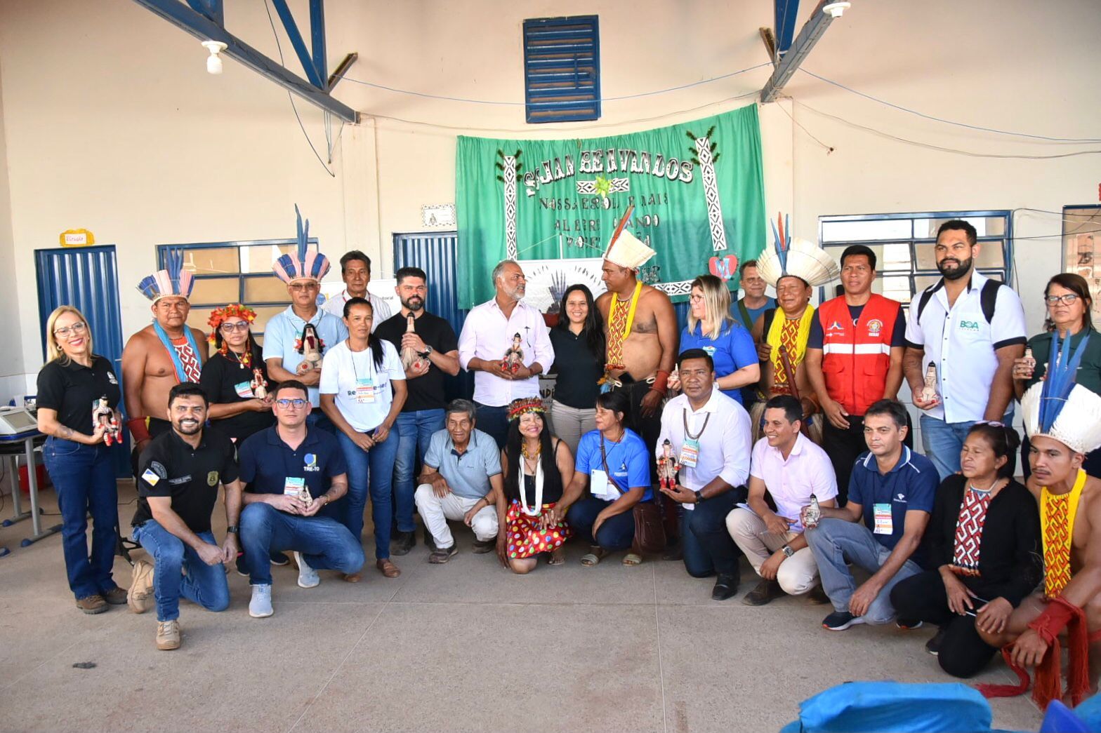 Equipe de trabalho do Programa de Inclusão Sociopolítica dos Povos Indígenas da Ilha do Bananal