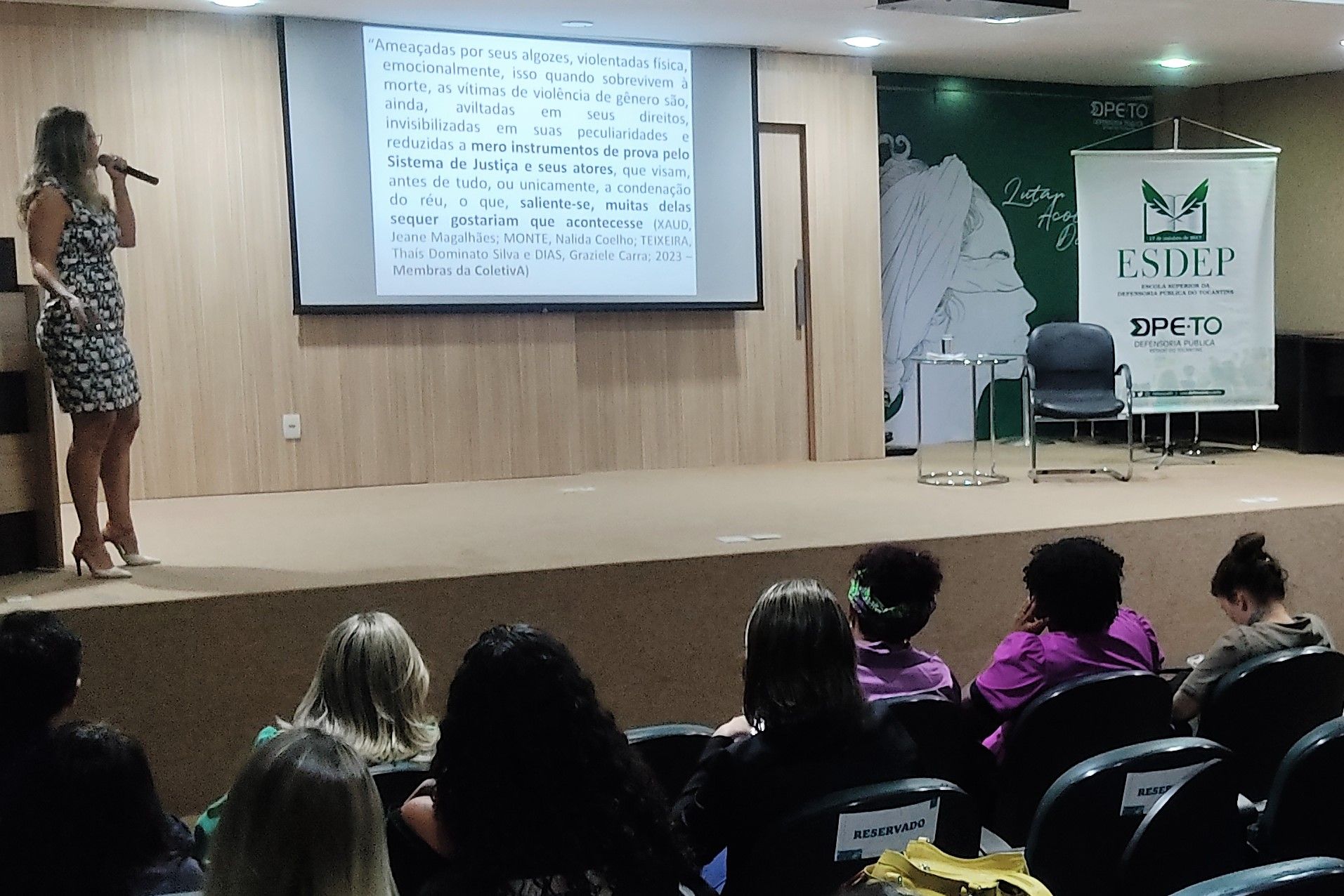 Franciana Di Fátima abordou assistência qualificada para Todas as Marias