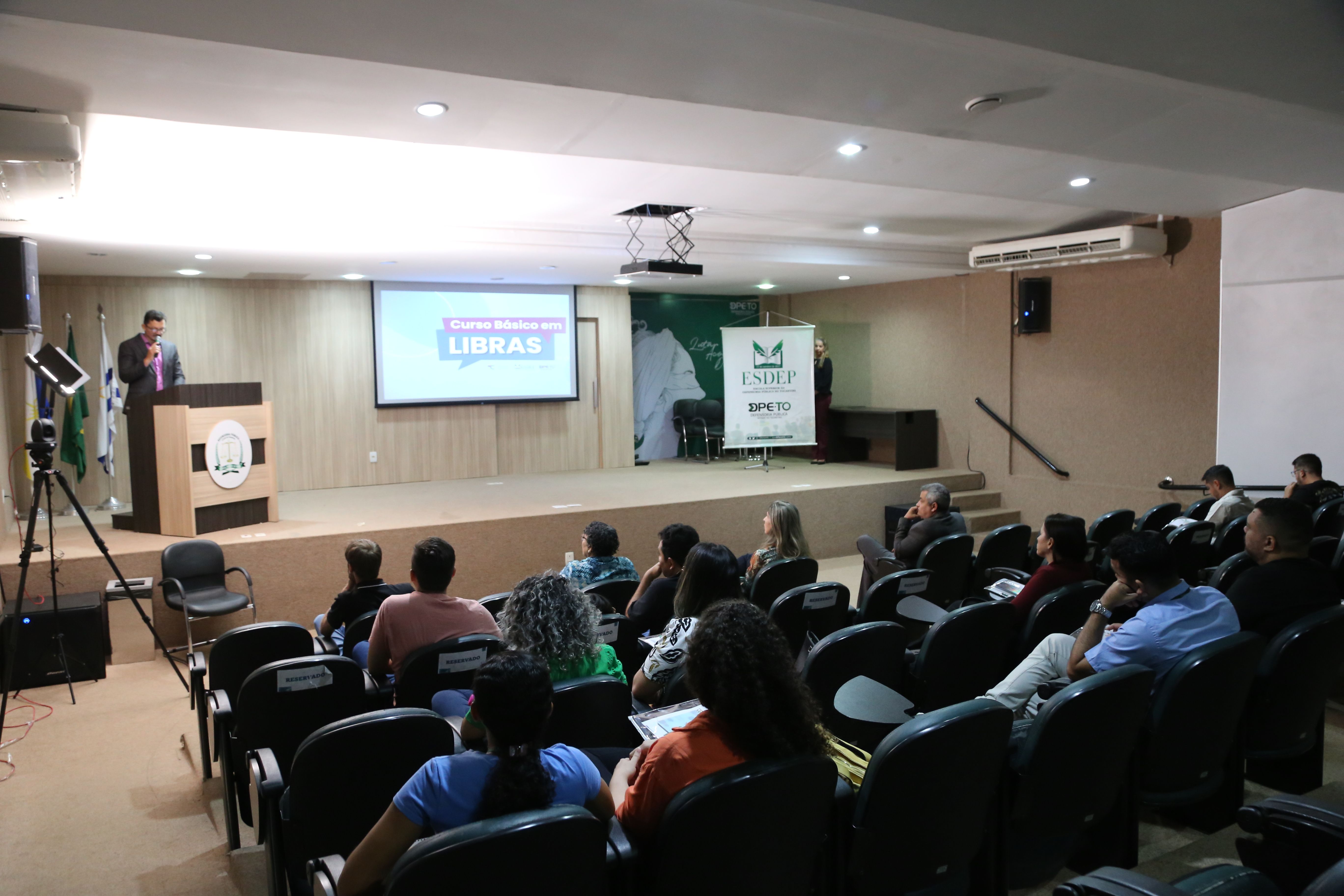 1ª etapa do curso acontece no auditório da DPE-TO em Palmas