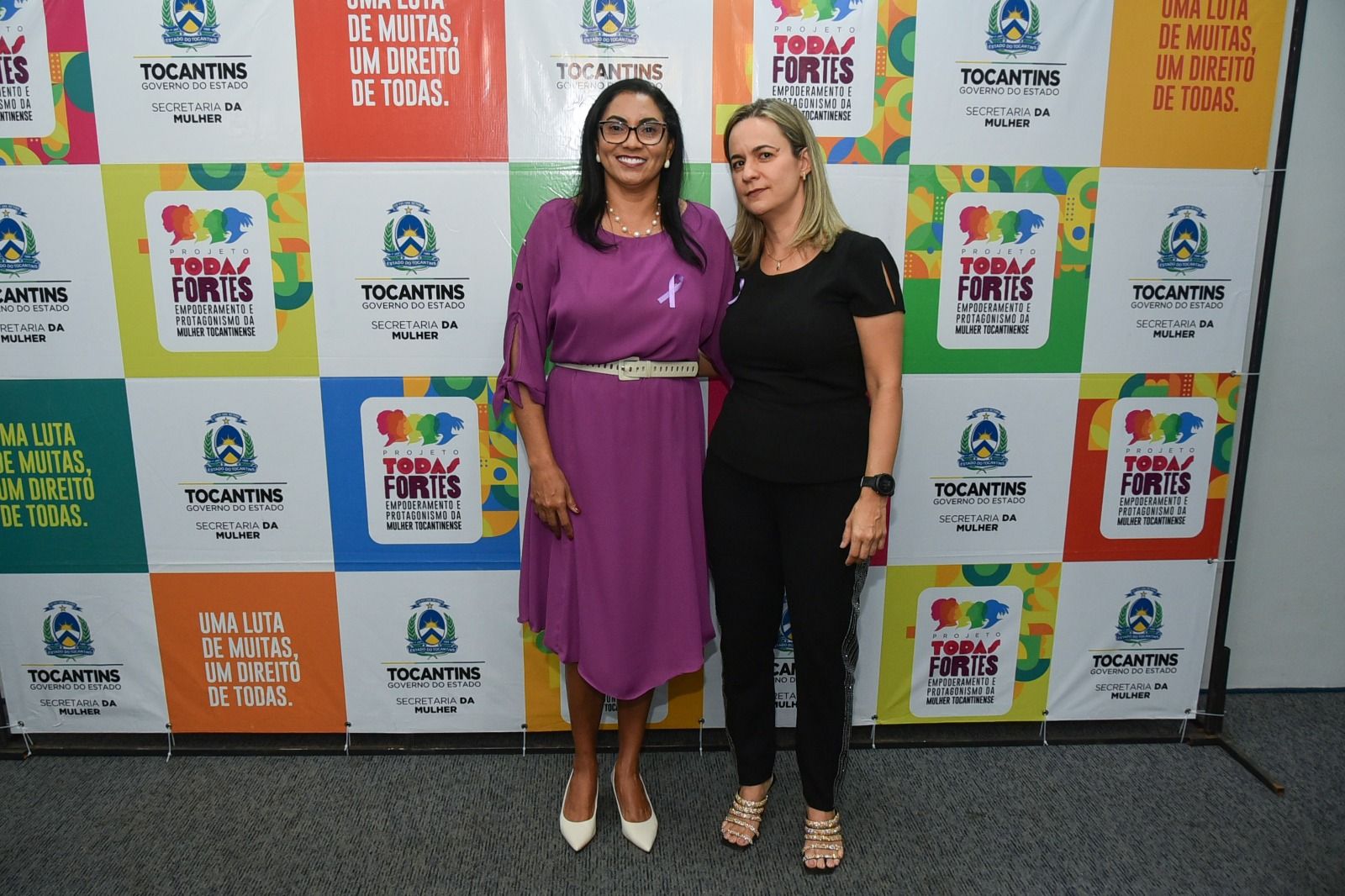 Pollyana com a secretária da Mulher, Berenice Barbosa