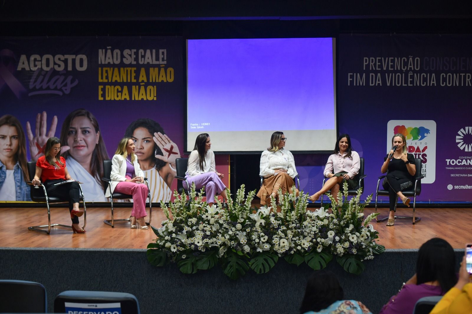 Evento aconteceu em referência ao Agosto Lilás
