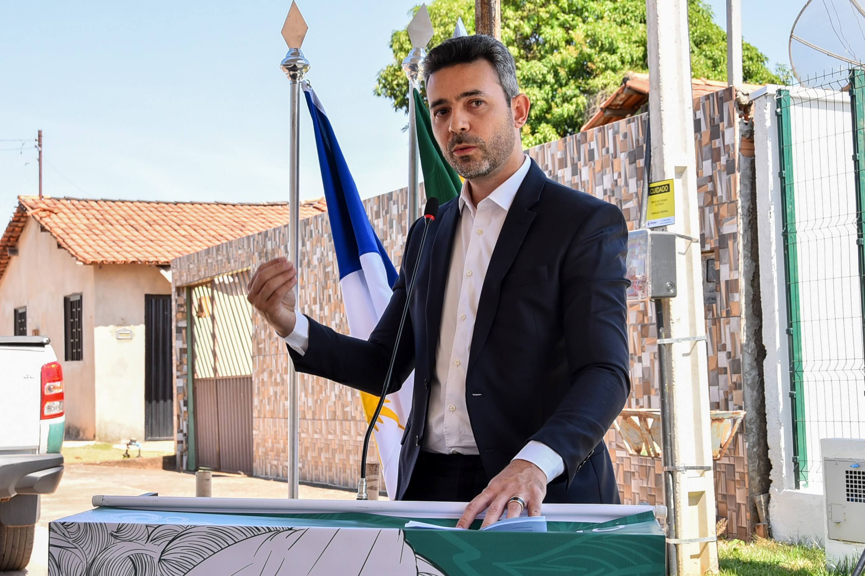 Promotor de justiça da comarca de Wanderlândia, Rui Gomes Pereira da Silva durante fala