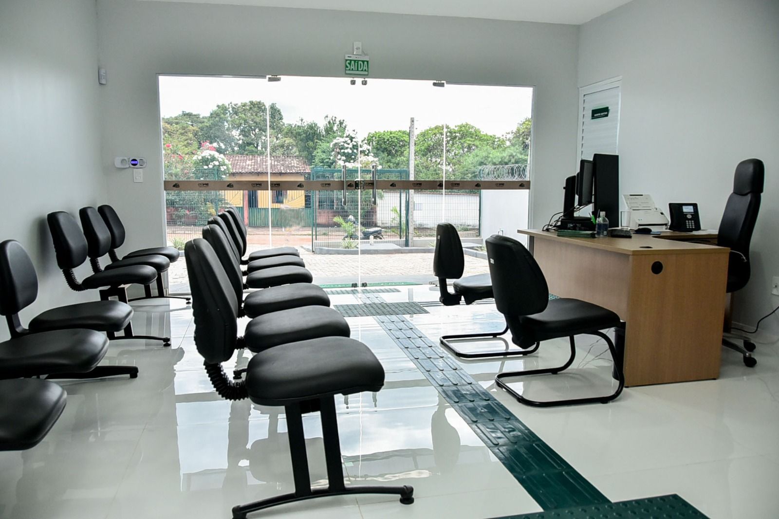 Recepção/sala de espera do Econúcleo de Natividade