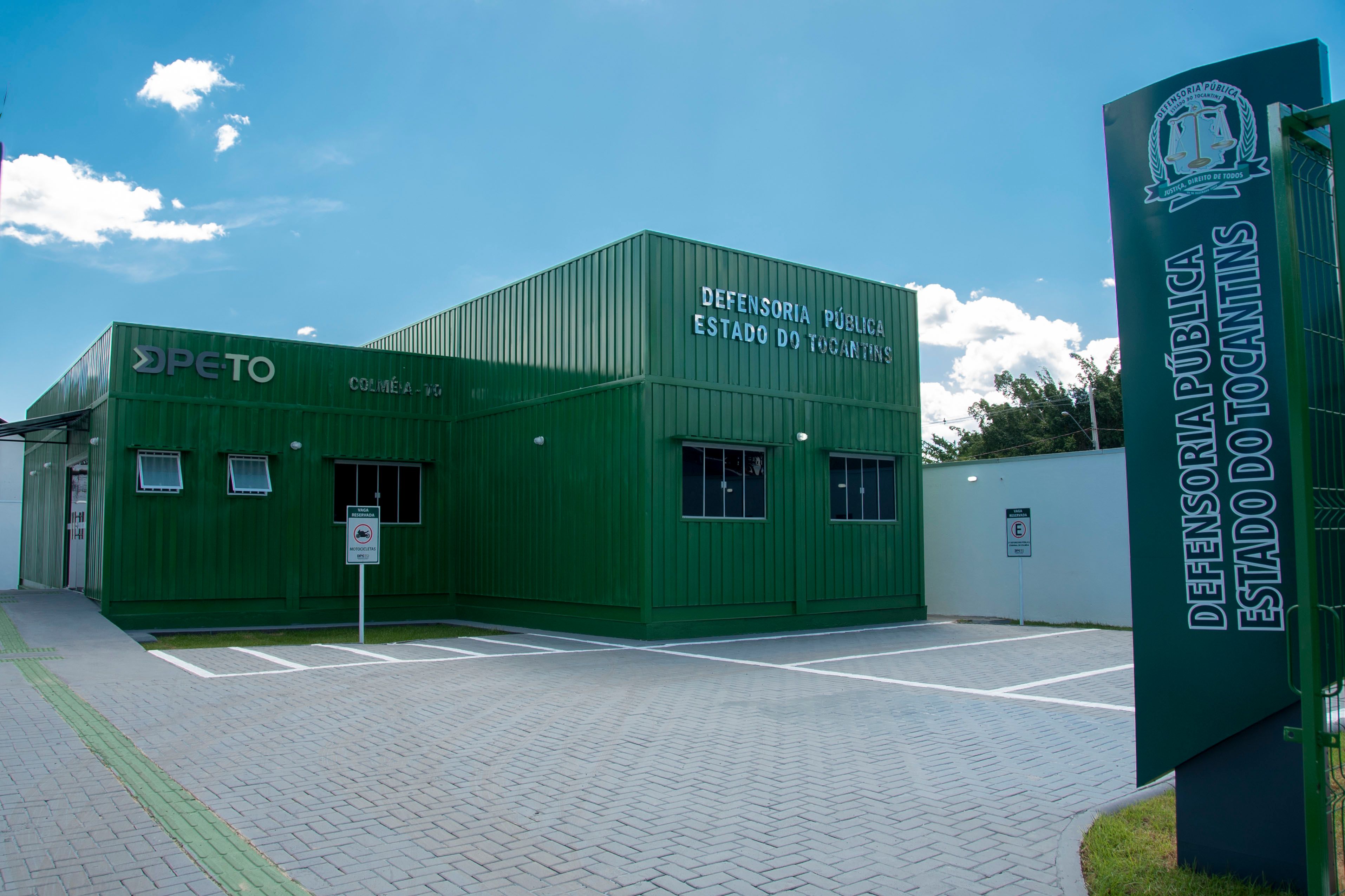 Fachada do Econúcleo de Colméia do Tocantins, inaugurado em junho de 2023