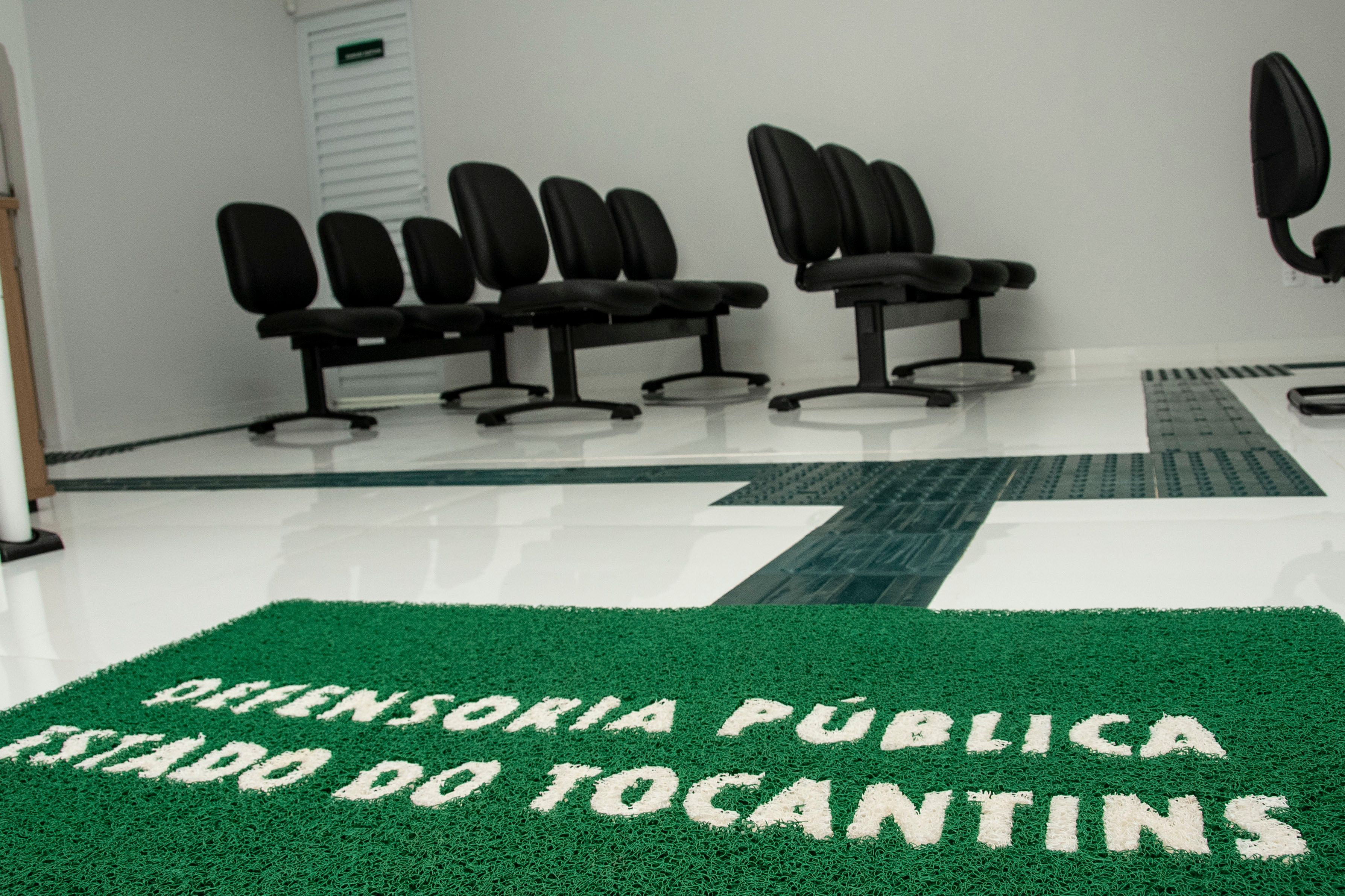 Interior do Econúcleo  também é sinalizado para mais acessibilidade