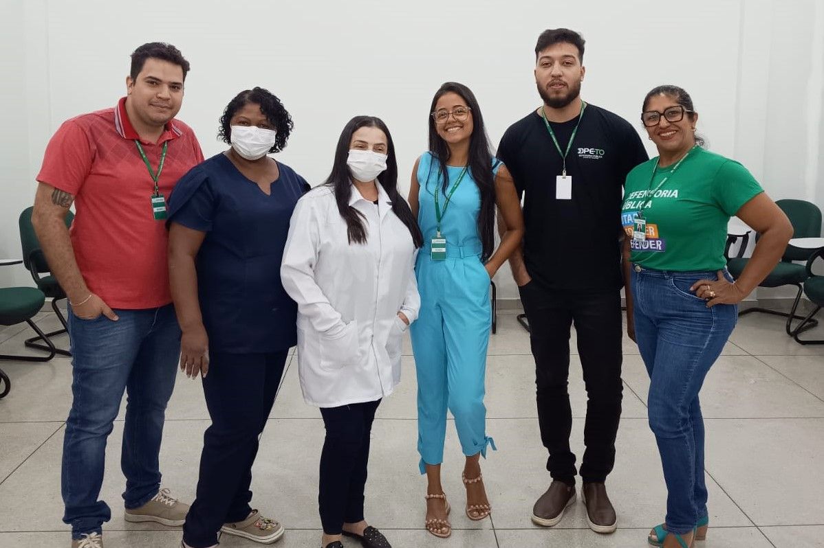 Equipe do mutirão "Meu Pai Tem Nome" em Paraíso do Tocantins