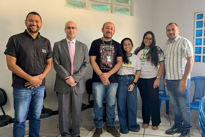 Equipe da DPE que atuou no atendimento itinerante