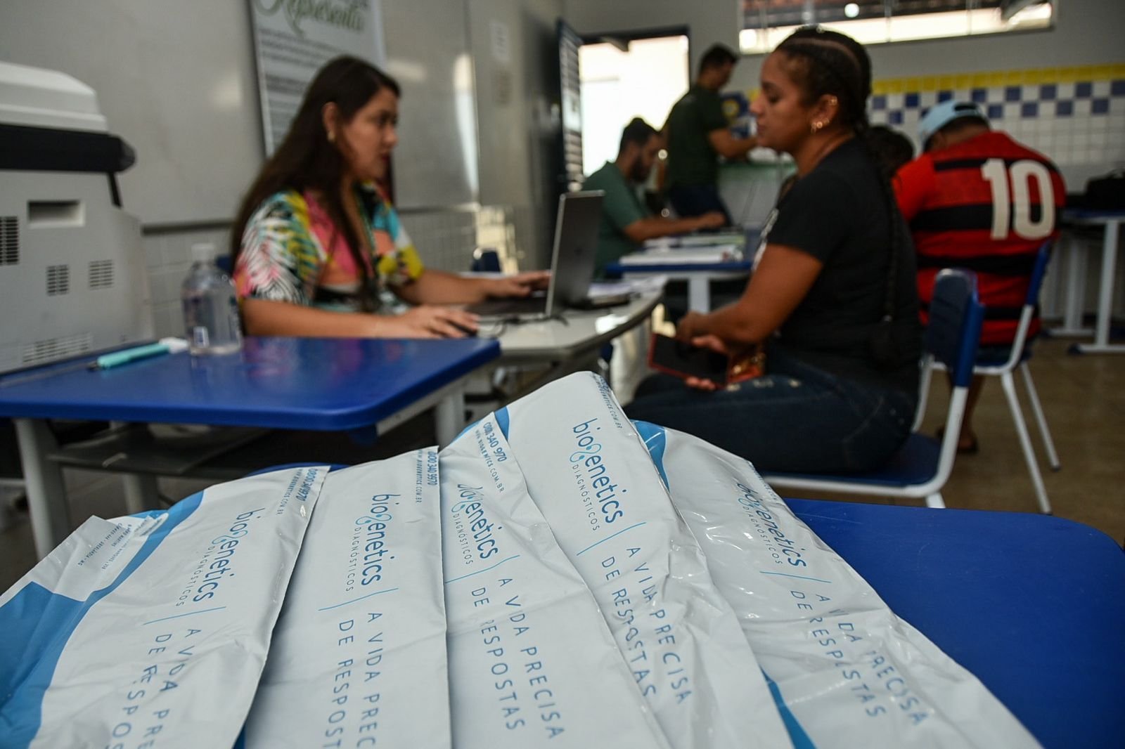 Na ocasião foram disponibilizados testes gratuitos de DNA para reconhecimento de paternidade