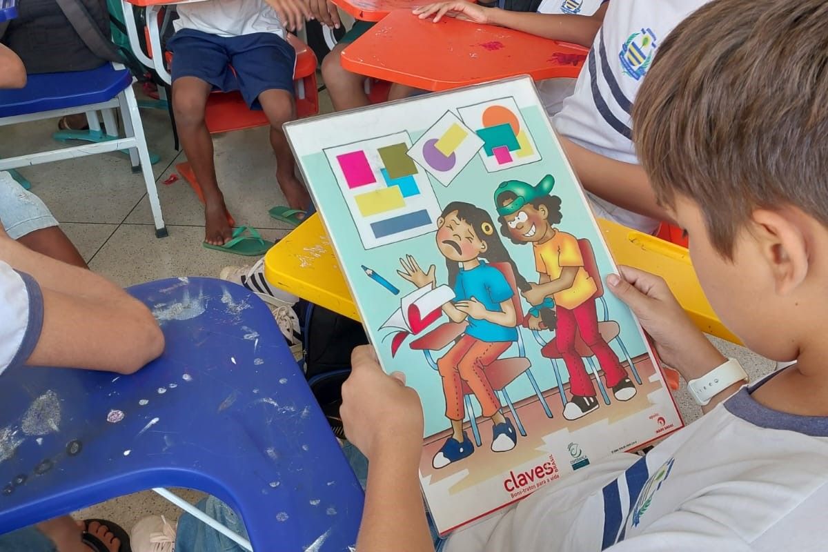 Ação da DPE falou sobre o combate à violência nas escolas e cultura de paz.