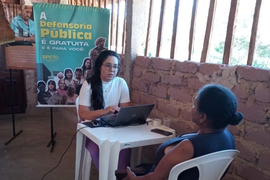 Profissionais da DPE-TO de Palmas e Porto Nacional atuaram no itinerante no povoado Mumbuca