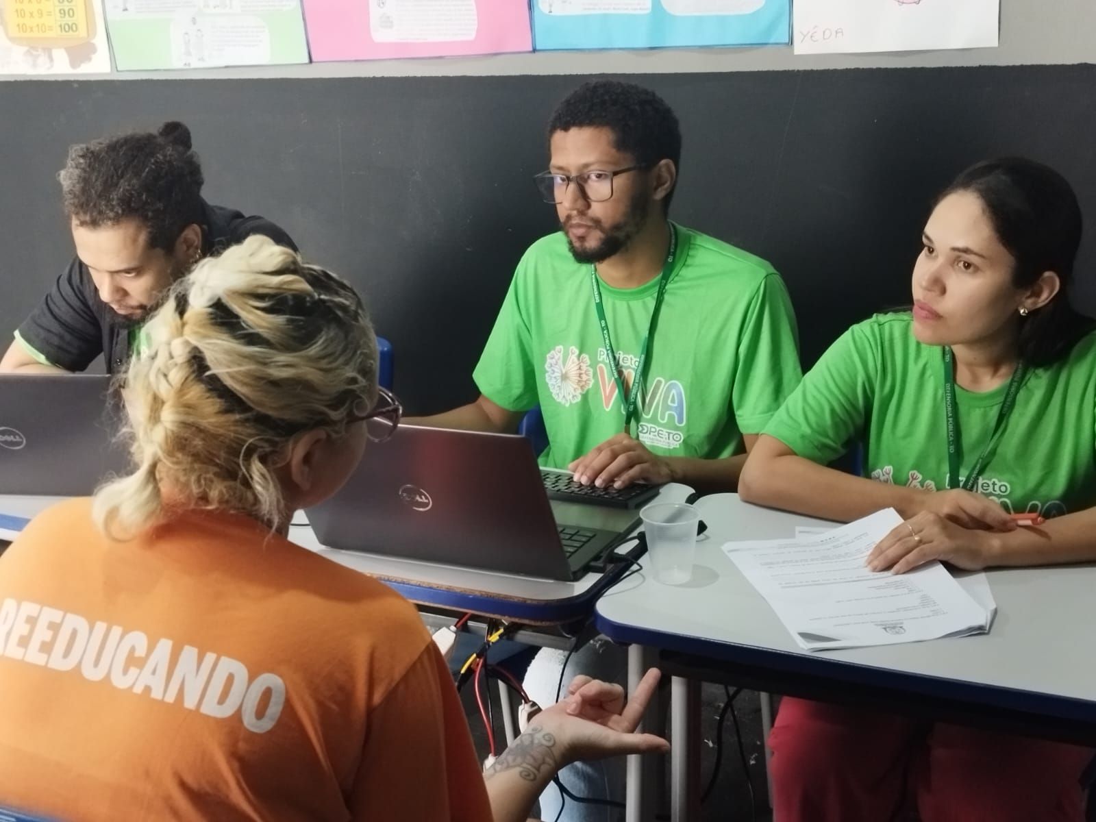 Quatro equipes com profissionais da DPE-TO atenderam as mulheres presas em unidade de Ananás