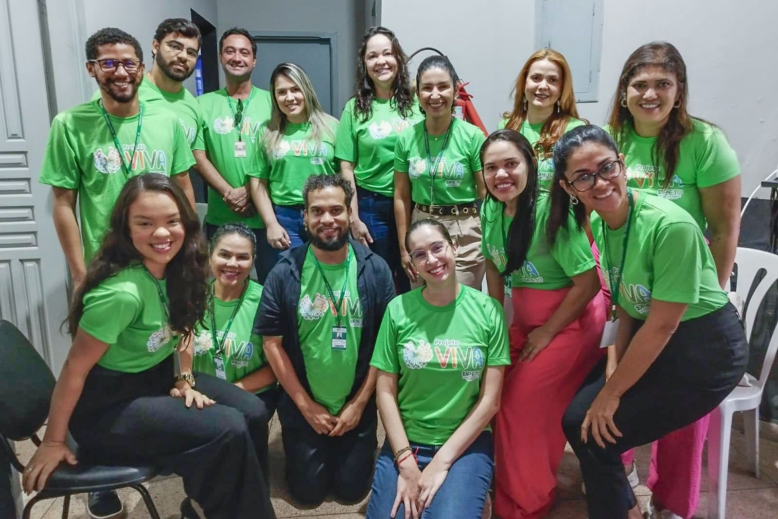 Parte da equipe que atuou nos atendimentos em Ananás