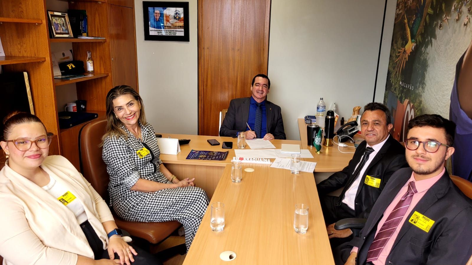 Visita ao gabinete do deputado federal do Tocantins Alexandre Guimarães