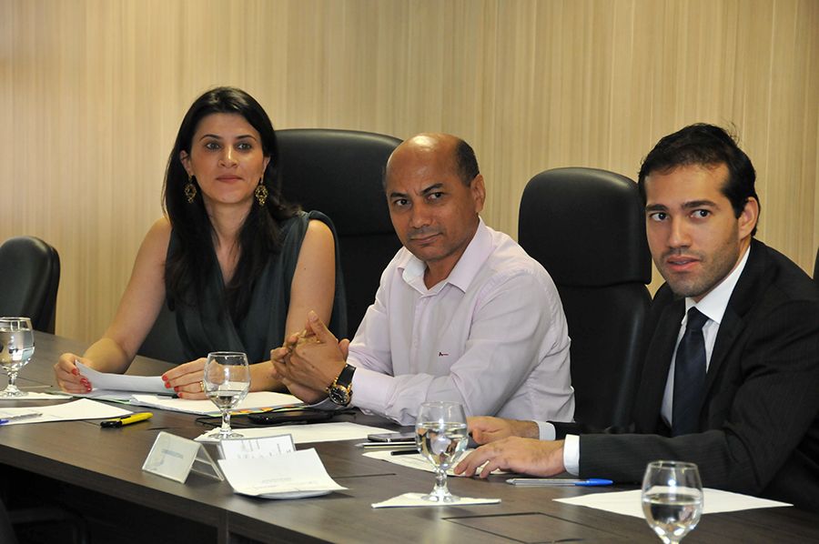 Comissão Eleitoral defensores públicos Fabiana Razera, Edivan de Carvalho Miranda e Fabrício Dias Braga
