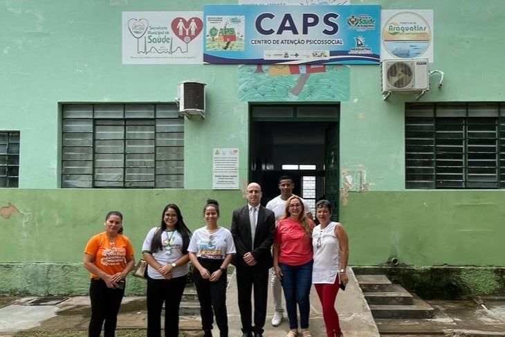 Equipe da Defensoria Pública e do Caps de Araguatins