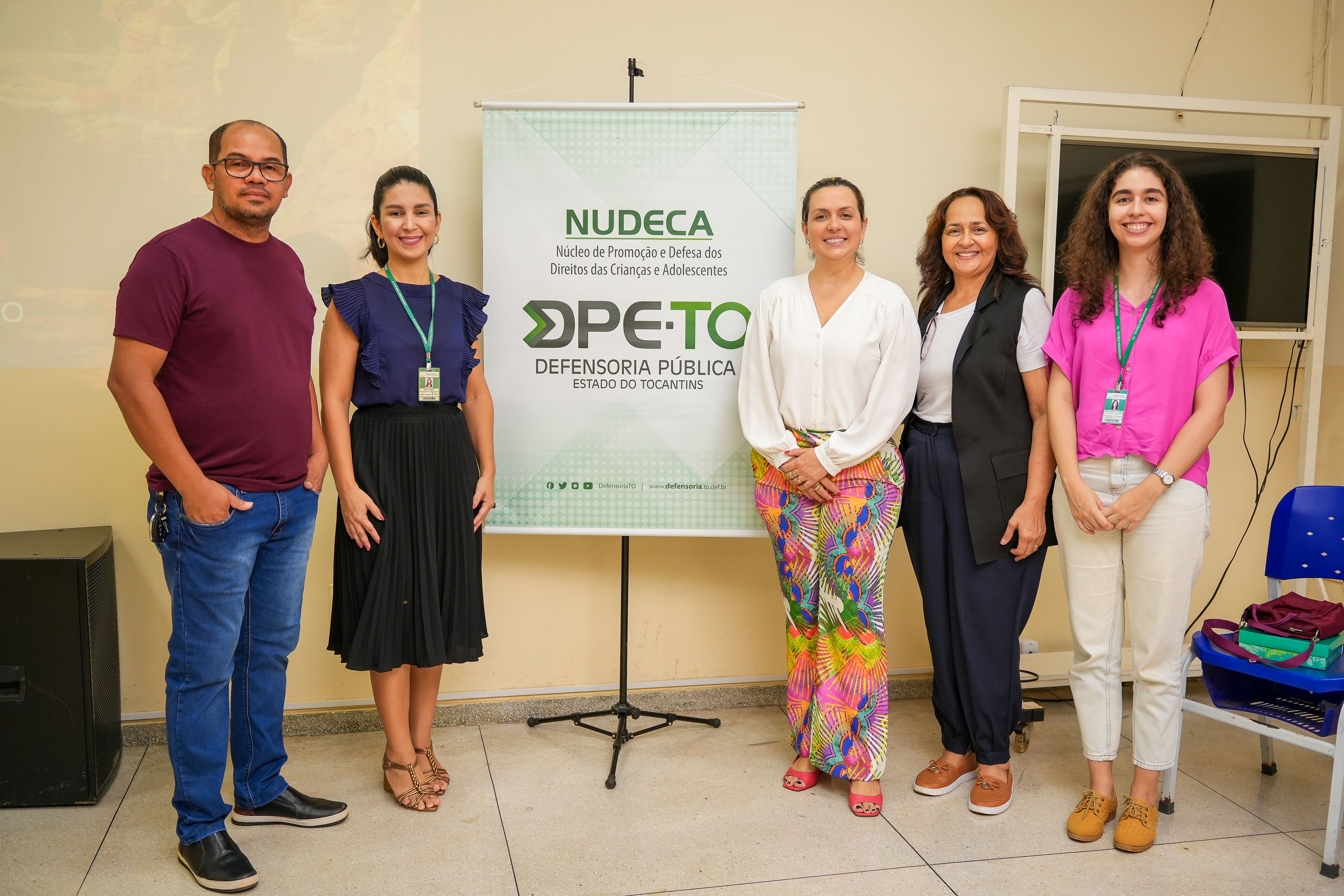 Equipe da Defensoria e da Semus envolvida na atividade