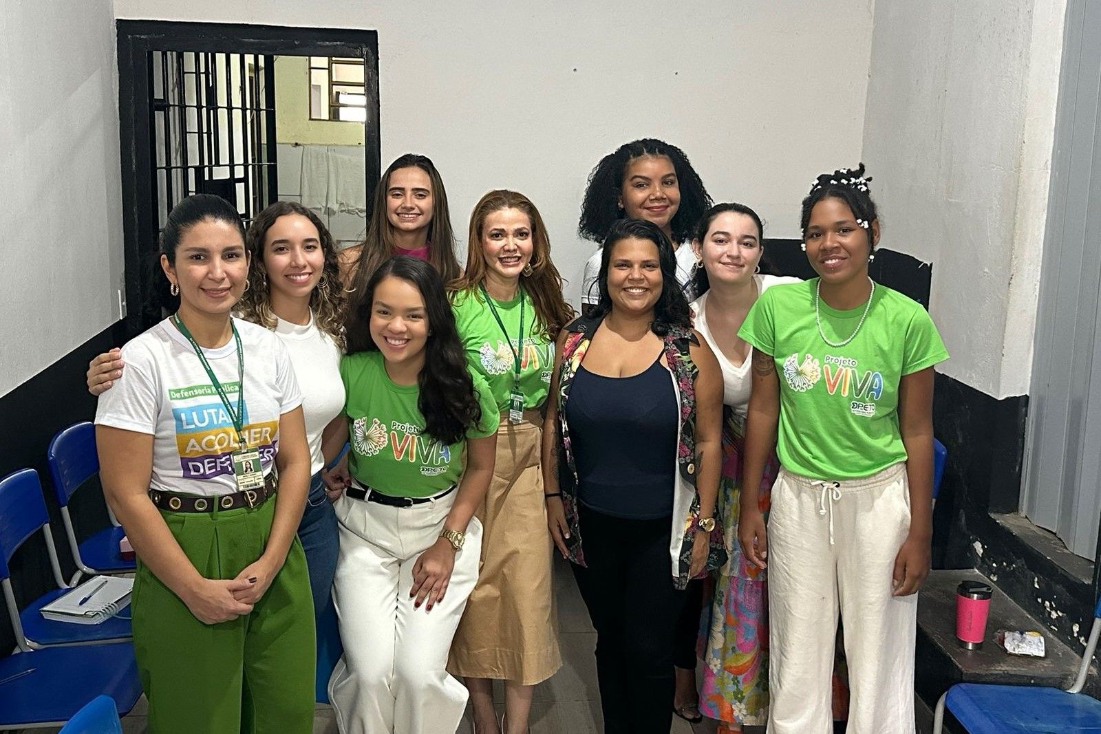 Equipe do projeto da DPE-TO que atuou na atividade na UPF de Palmas