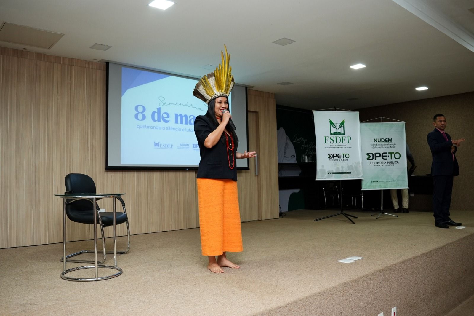 Narubia Werreria lembrou da importância de se discutir a violência contra a mulher, onde o Tocantins está dentre os estados com os mais altos índices de violência