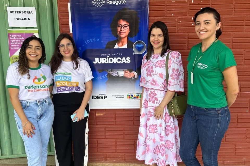 Equipe da DPE-TO de Paraíso do TO que atuou no projeto no período da manhã