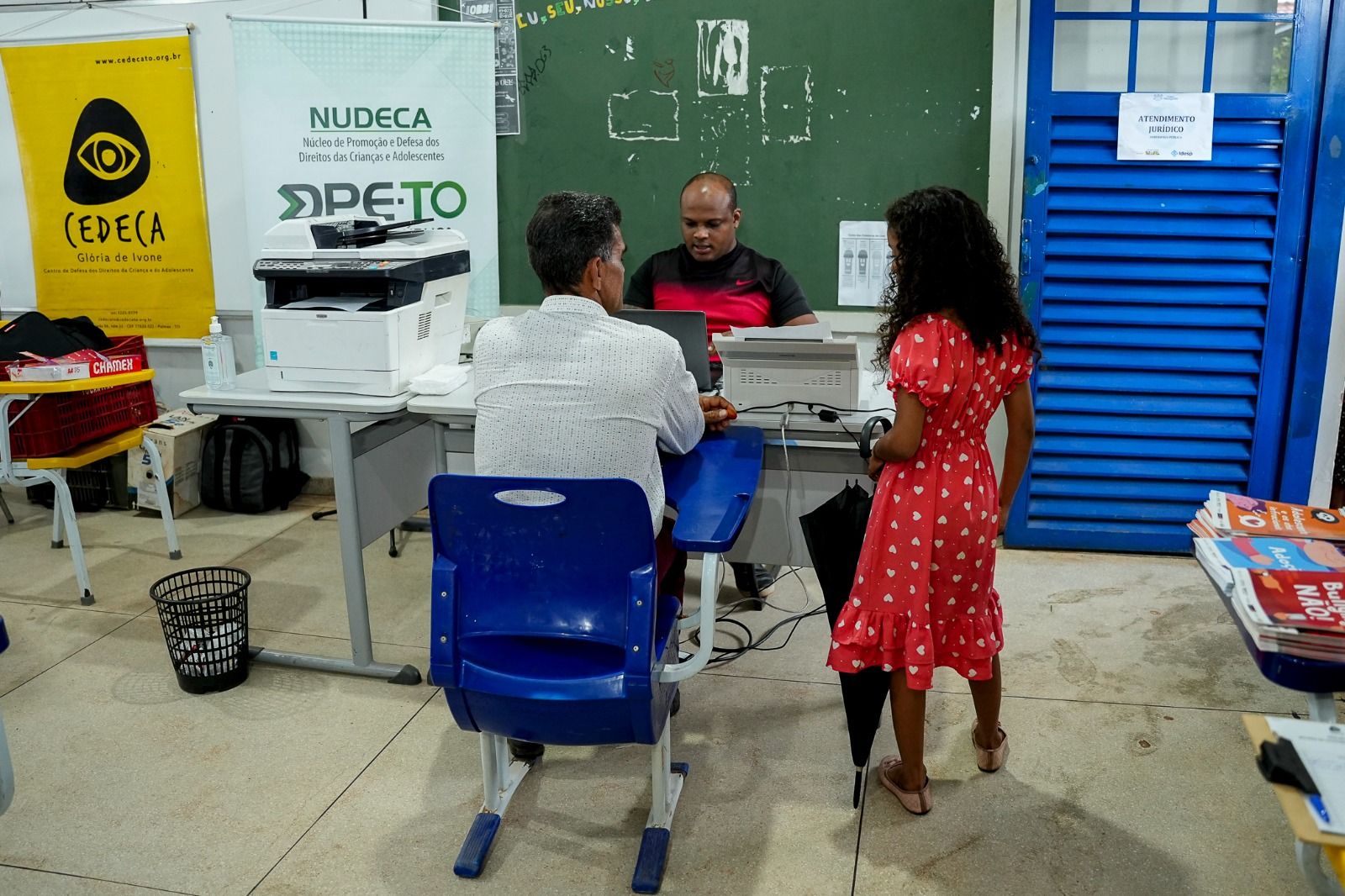 Foram atendidas pessoas com perfil de assistida da Defensoria Pública