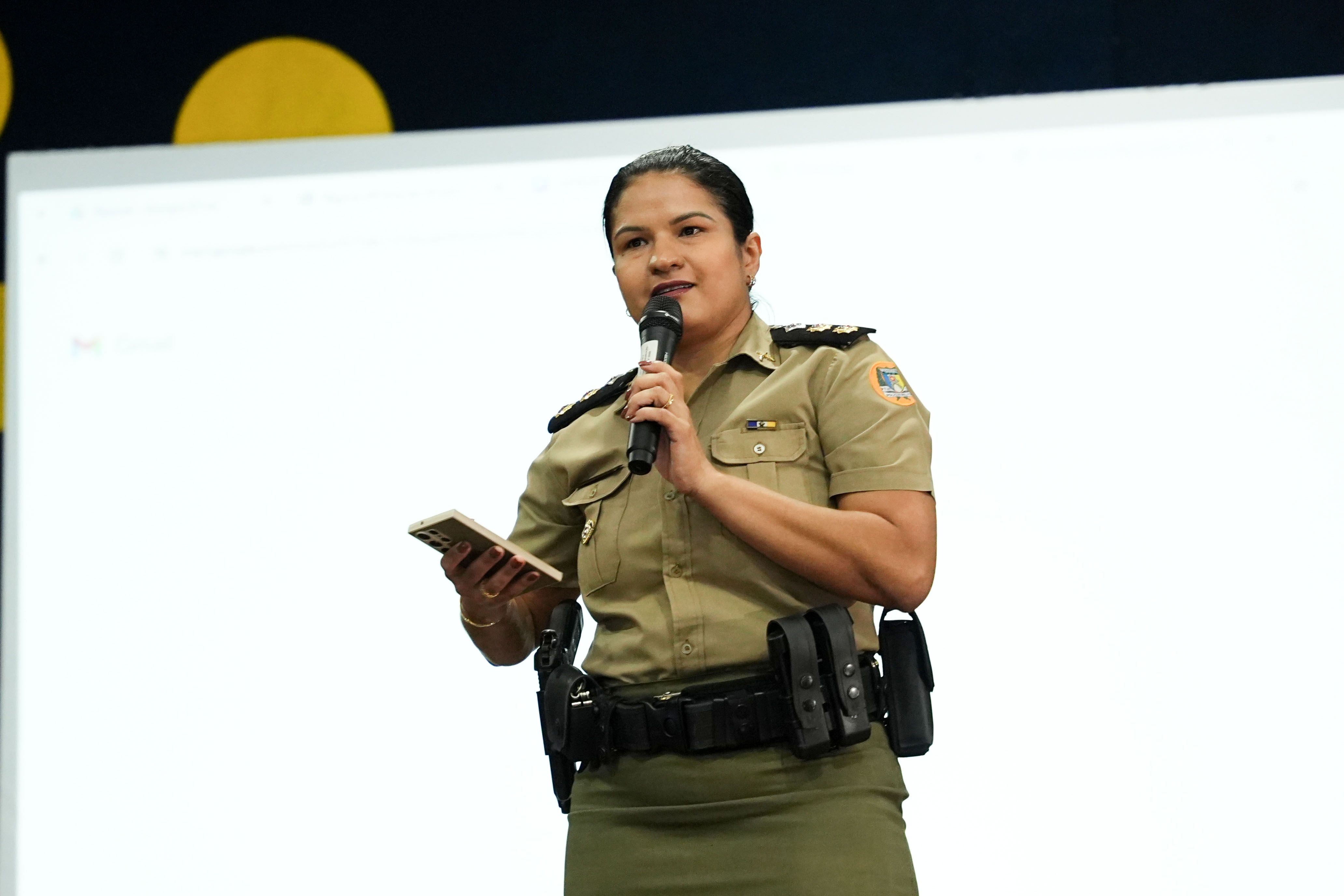 Tenente-coronel Cristina disse que Comissão tem como atribuições colaborar com a implementação de políticas e programas institucionais relacionados aos direitos e às necessidades das mulheres no âmbito da PMTO