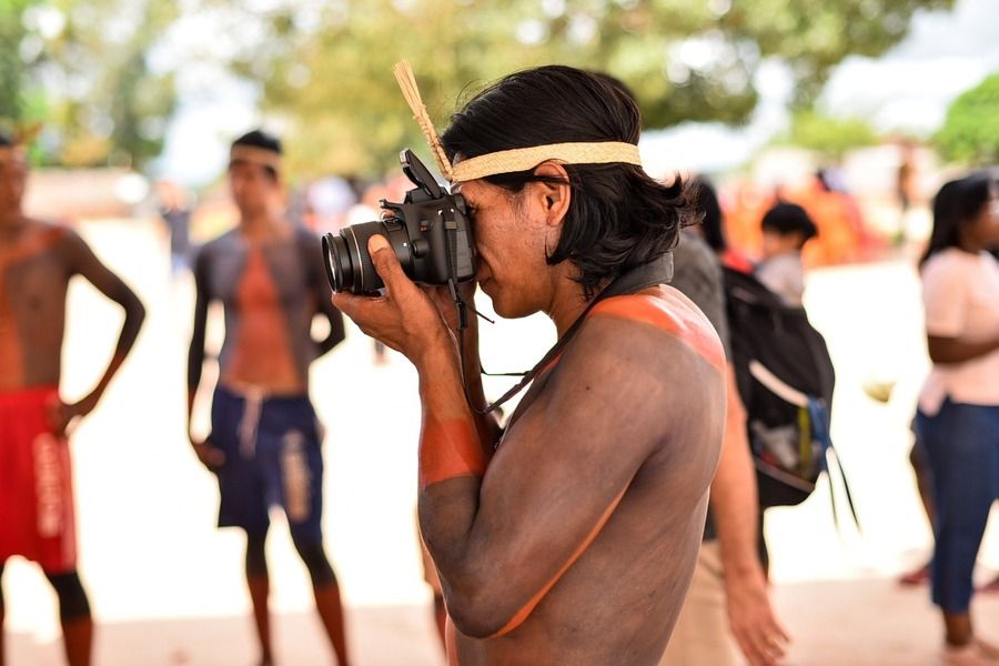 Indígena da Aldeia Manoel Alves também registra em imagens o cotidiano da comunidade