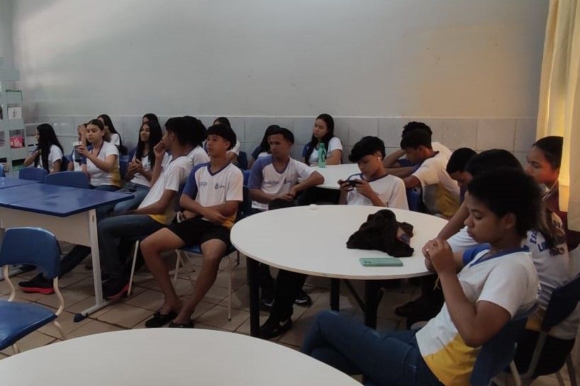 Atividade foi realizada com estudantes do 8º ano da Escola Estadual Liberdade, na região sul de Palmas