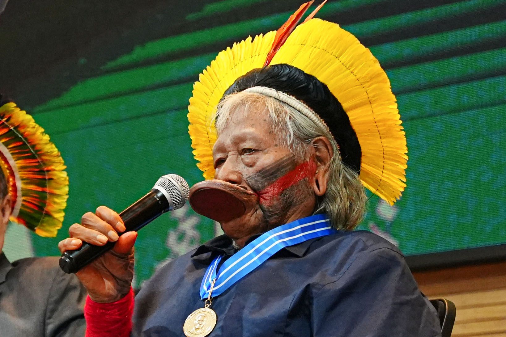 Cacique Raoni falou sobre preservação do meio ambiente e as lutas que tem encampado para que os povos indígenas tenham seus direitos respeitados.