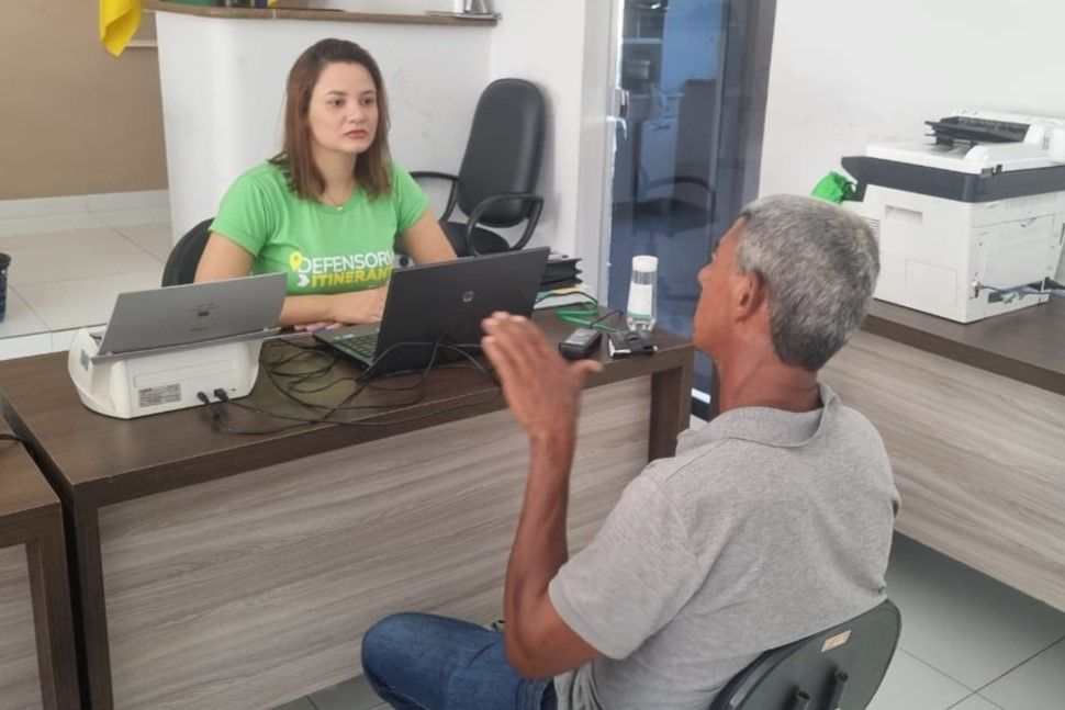 Assistido buscou atendimento durante atendimento itinerante da DPE