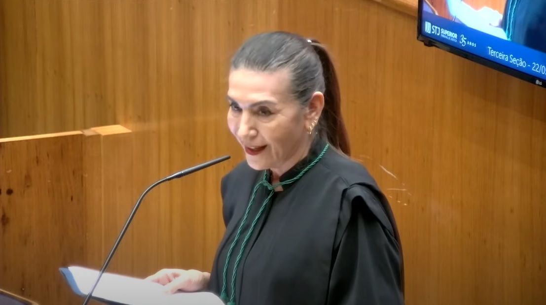 Defensora pública Maria do Carmo Cota durante sustentação oral