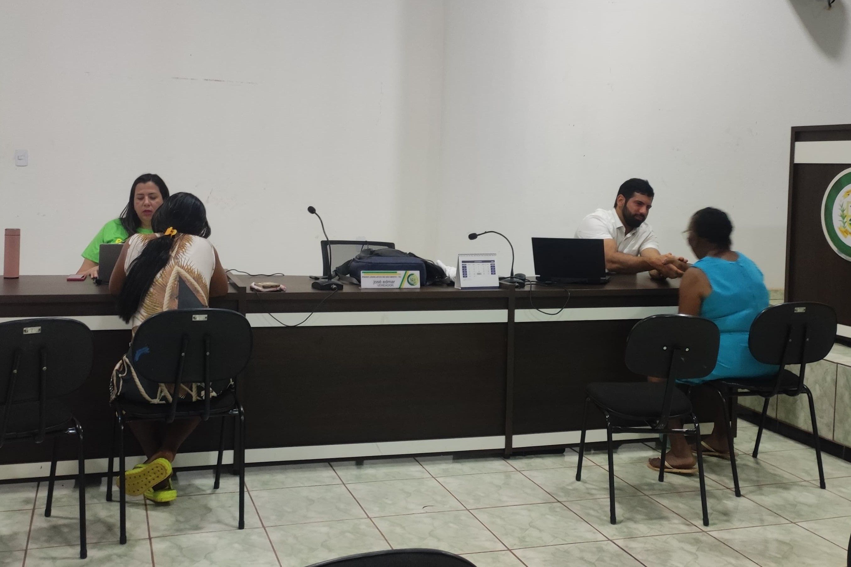 Em São Bento, os atendimentos foram realizados na Câmara Municipal