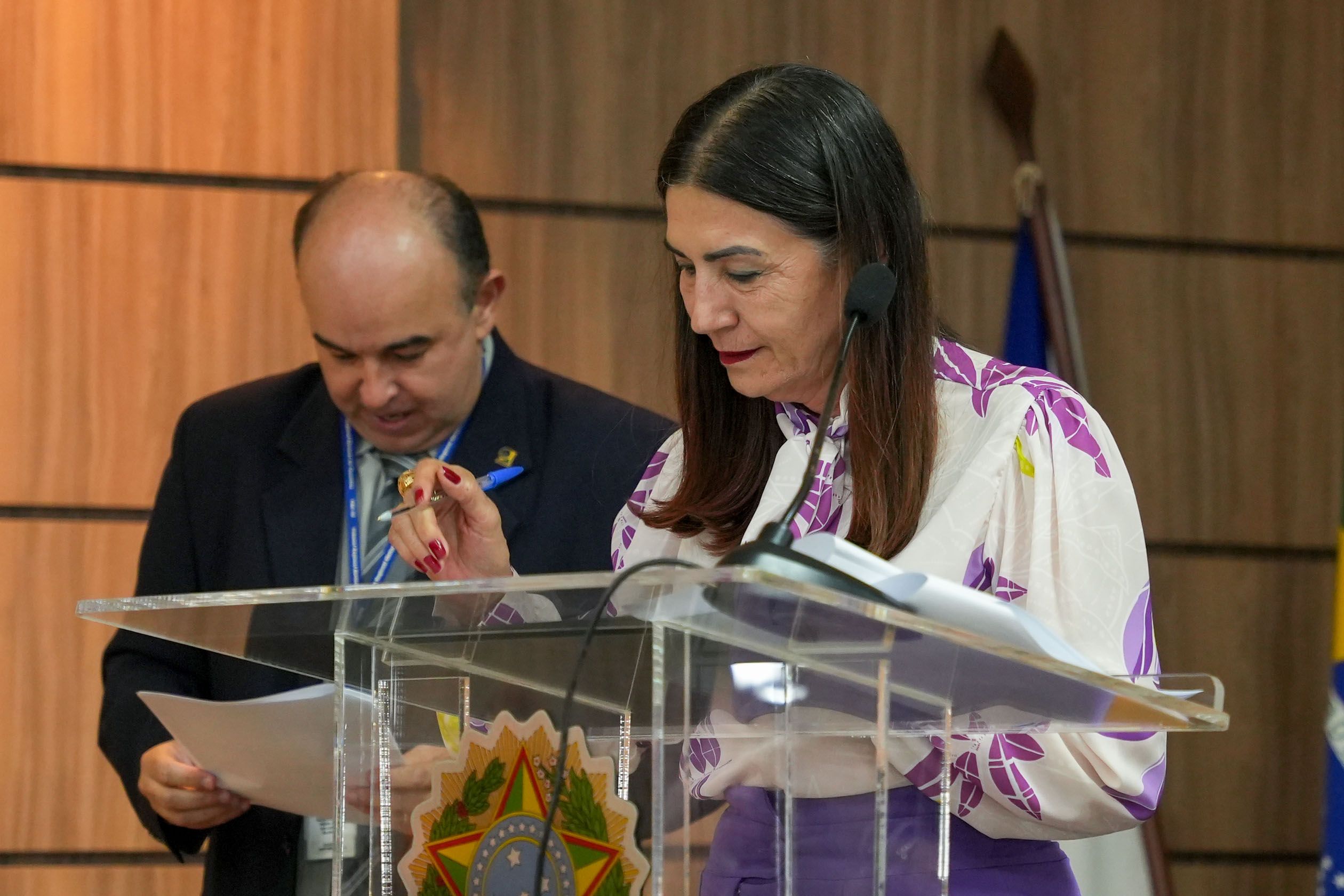 Assinou o Termo, representando a DPE-TO, a defensora pública Maria do Carmo Cota