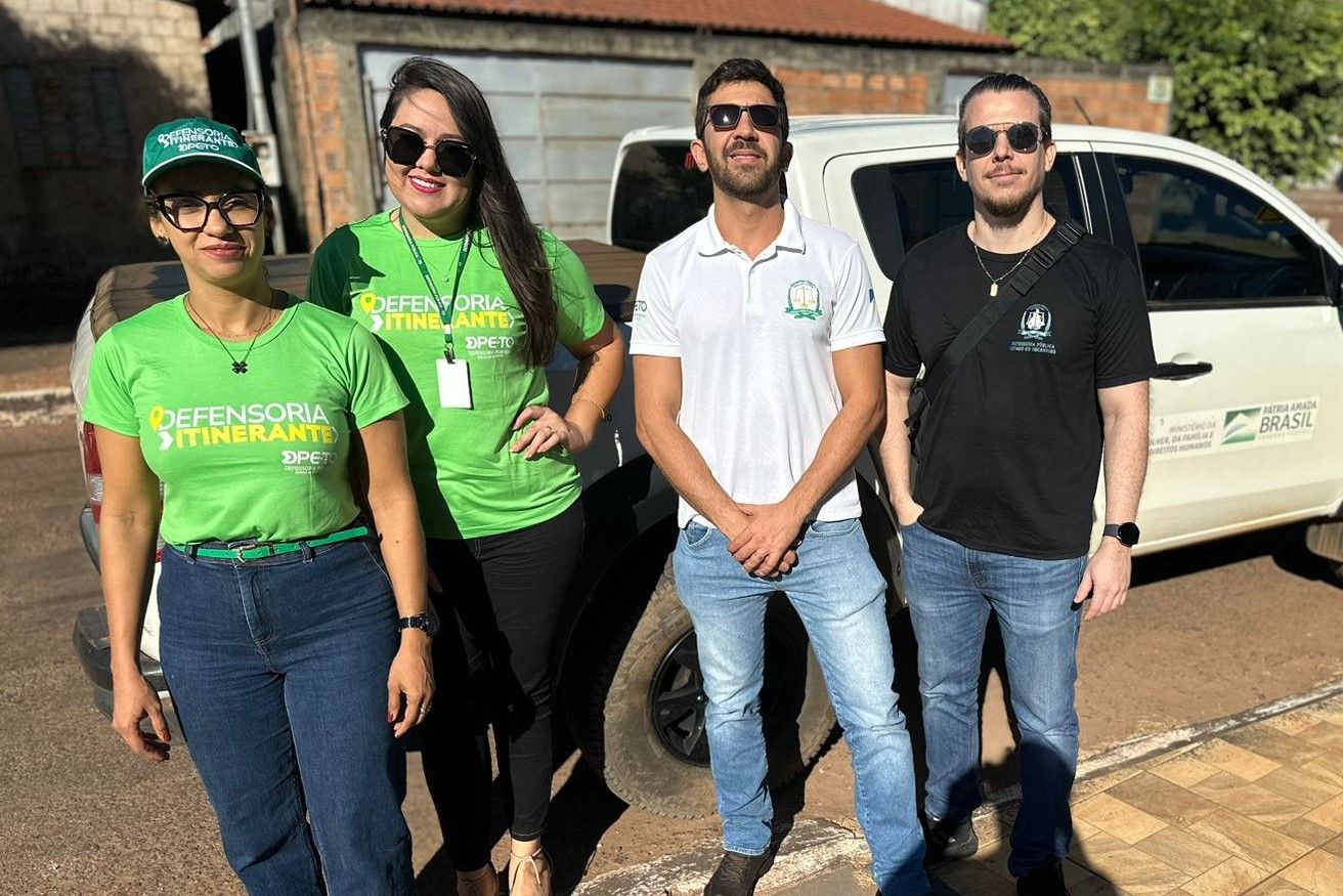 Equipe da DPE-TO de Gurupi que atuou no itinerante em Aliança