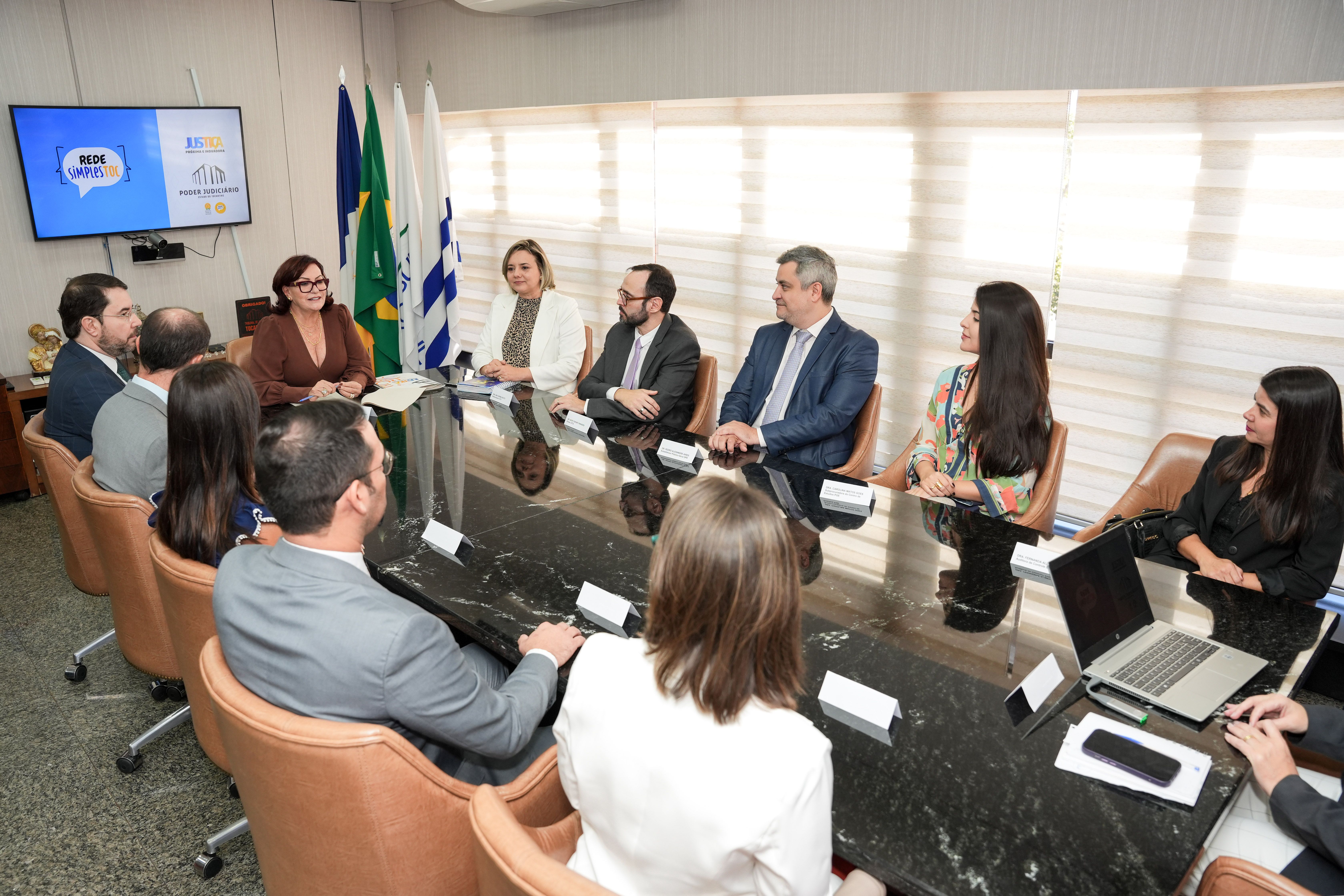 Parceria foi firmada durante reunião na sede do TJTO em Palmas