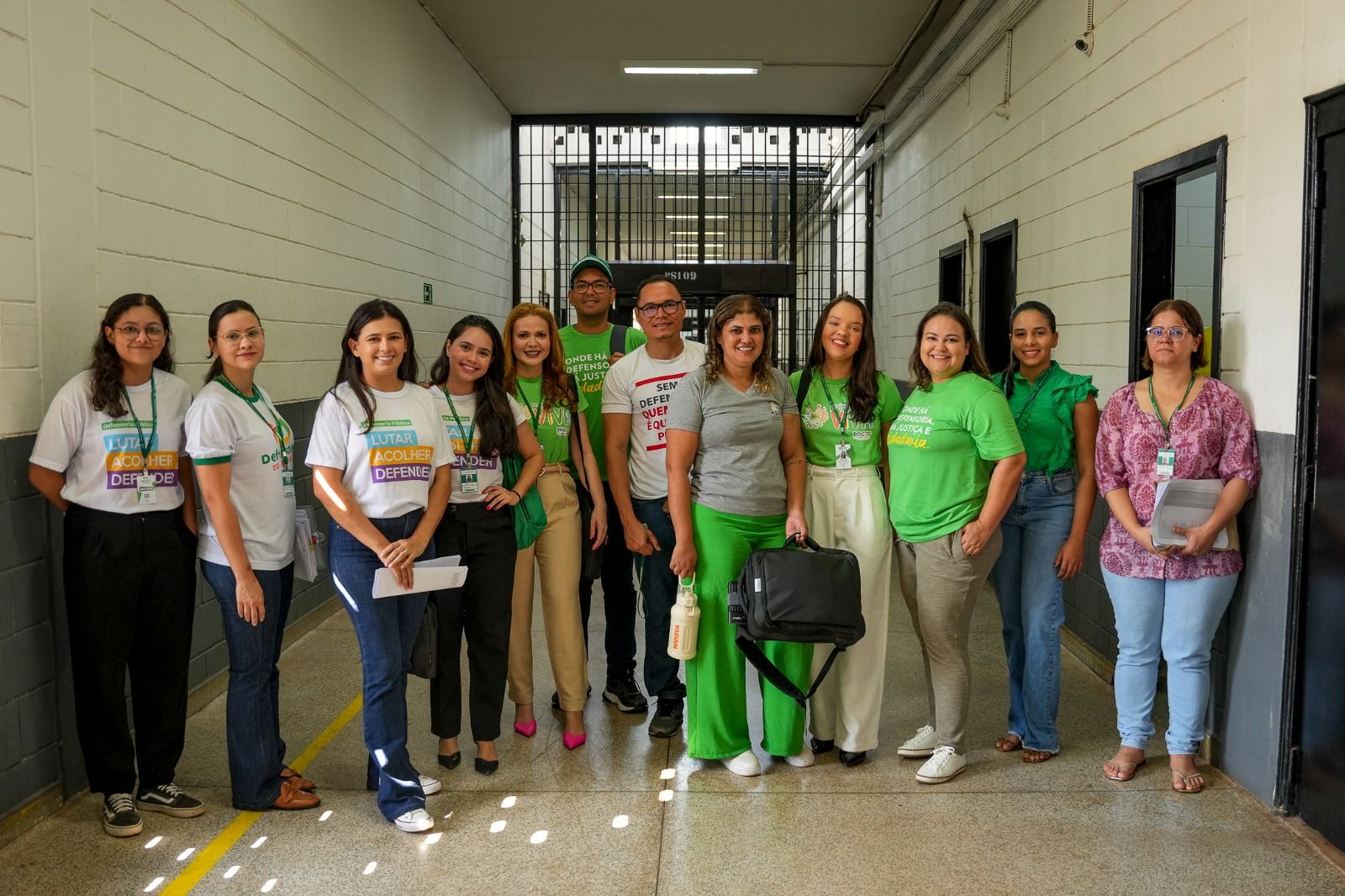 Equipe da Defensoria Pública que está atuando no mutirão