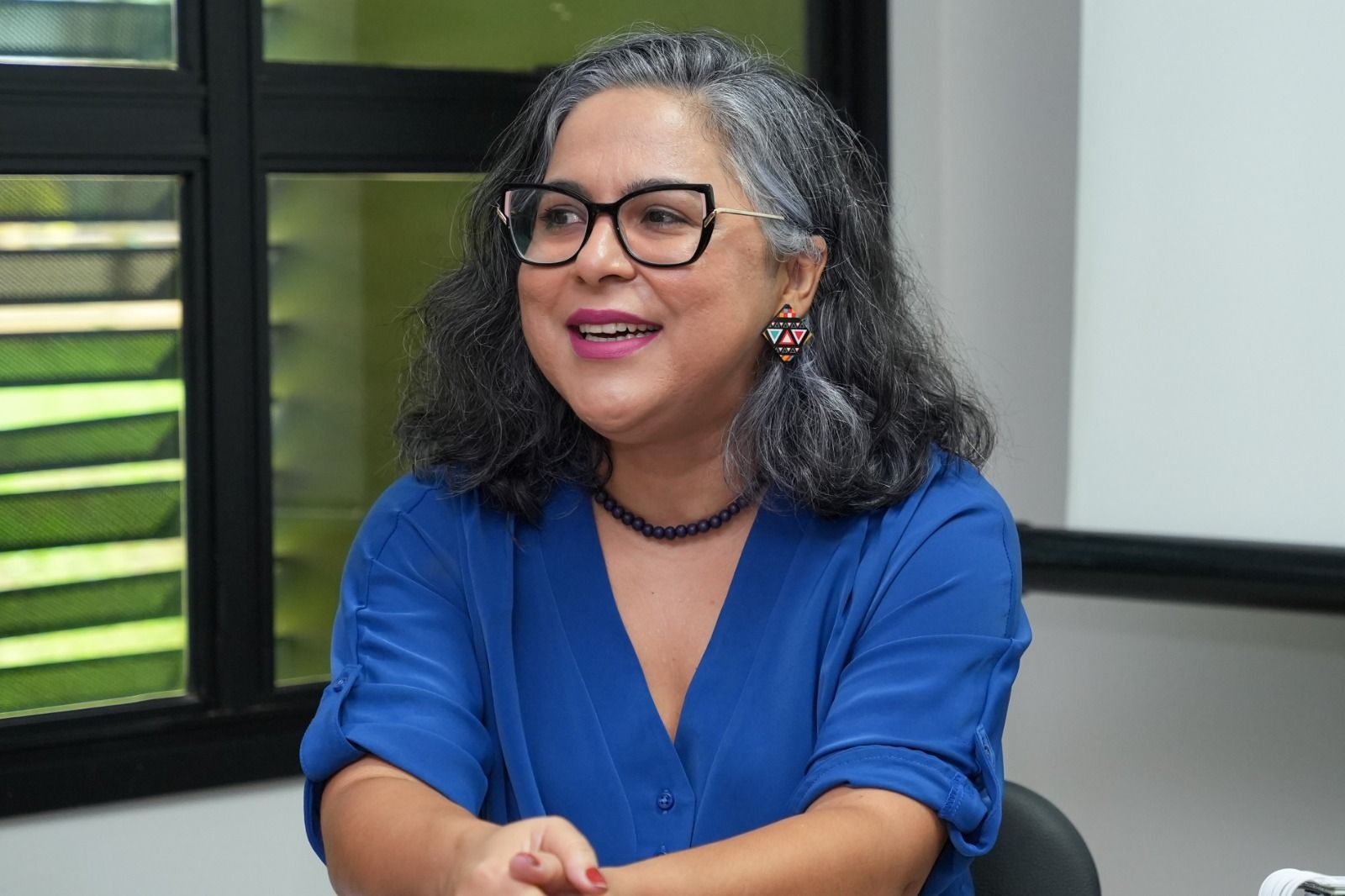 A defensora pública Kenia Martins Pimenta, coordenadora do Dpagra, esteve presente no encontro.