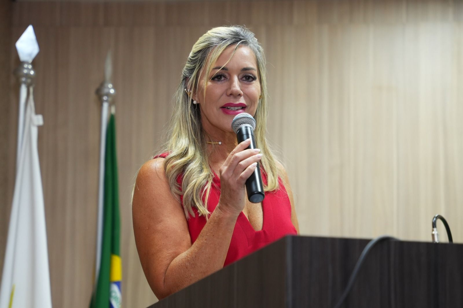 Estellamaris Postal destacou o sentimento de gratidão por todas e todos que contribuíram para as suas gestões nos últimos quatro anos