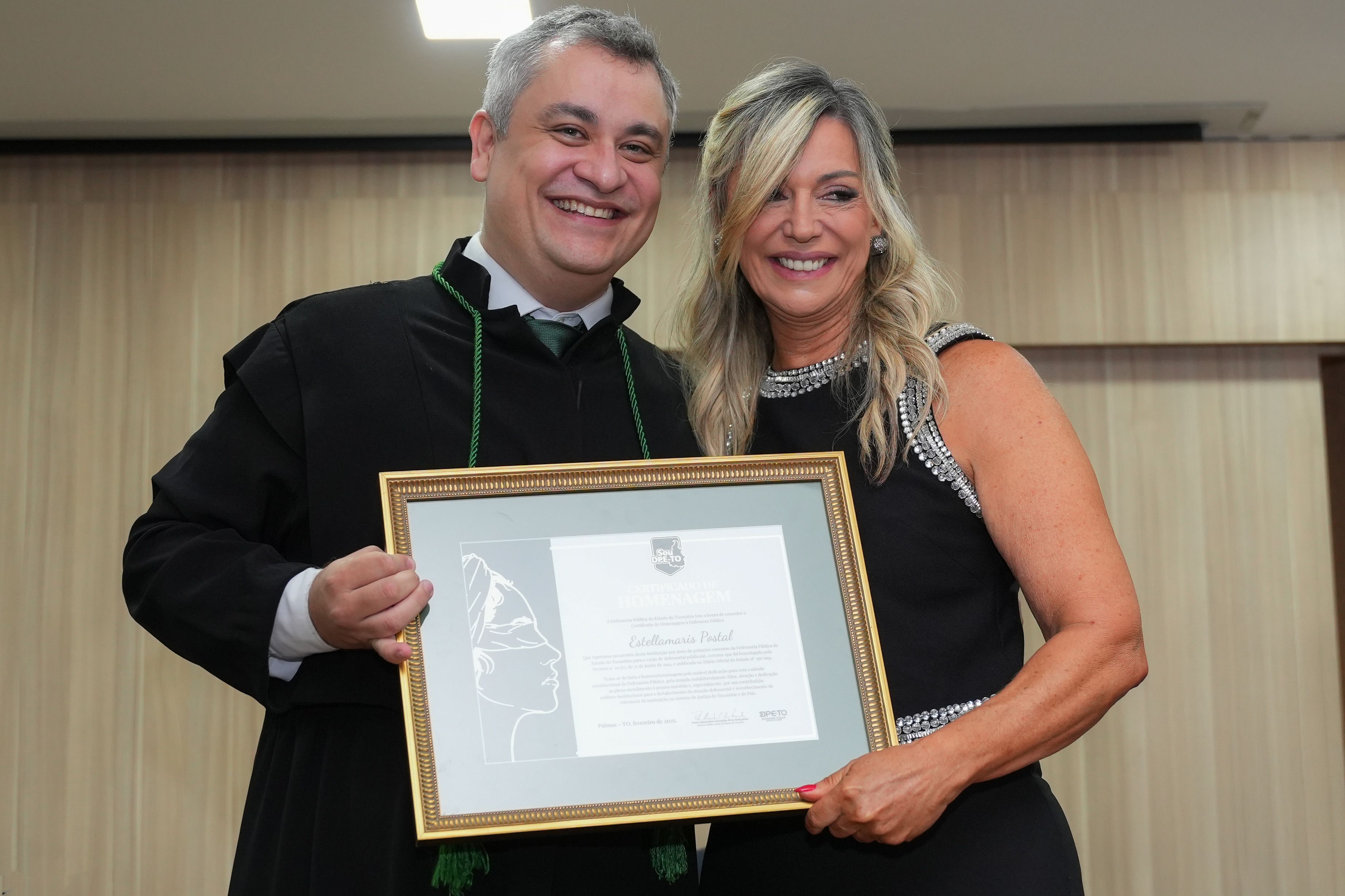Estellamaris Postal foi homenageada pelo Defensor Público-Geral