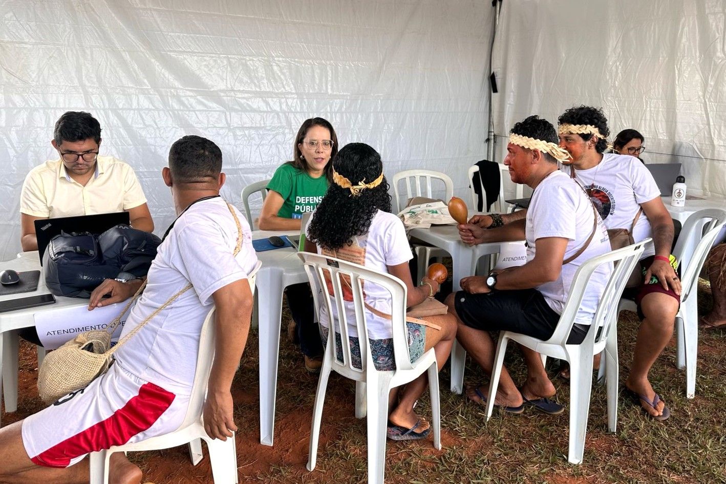 A DPE-TO ofertou atendimento jurídico aos indígenas participantes da mobilização que ocorre em Brasília até esta sexta-feira, 11