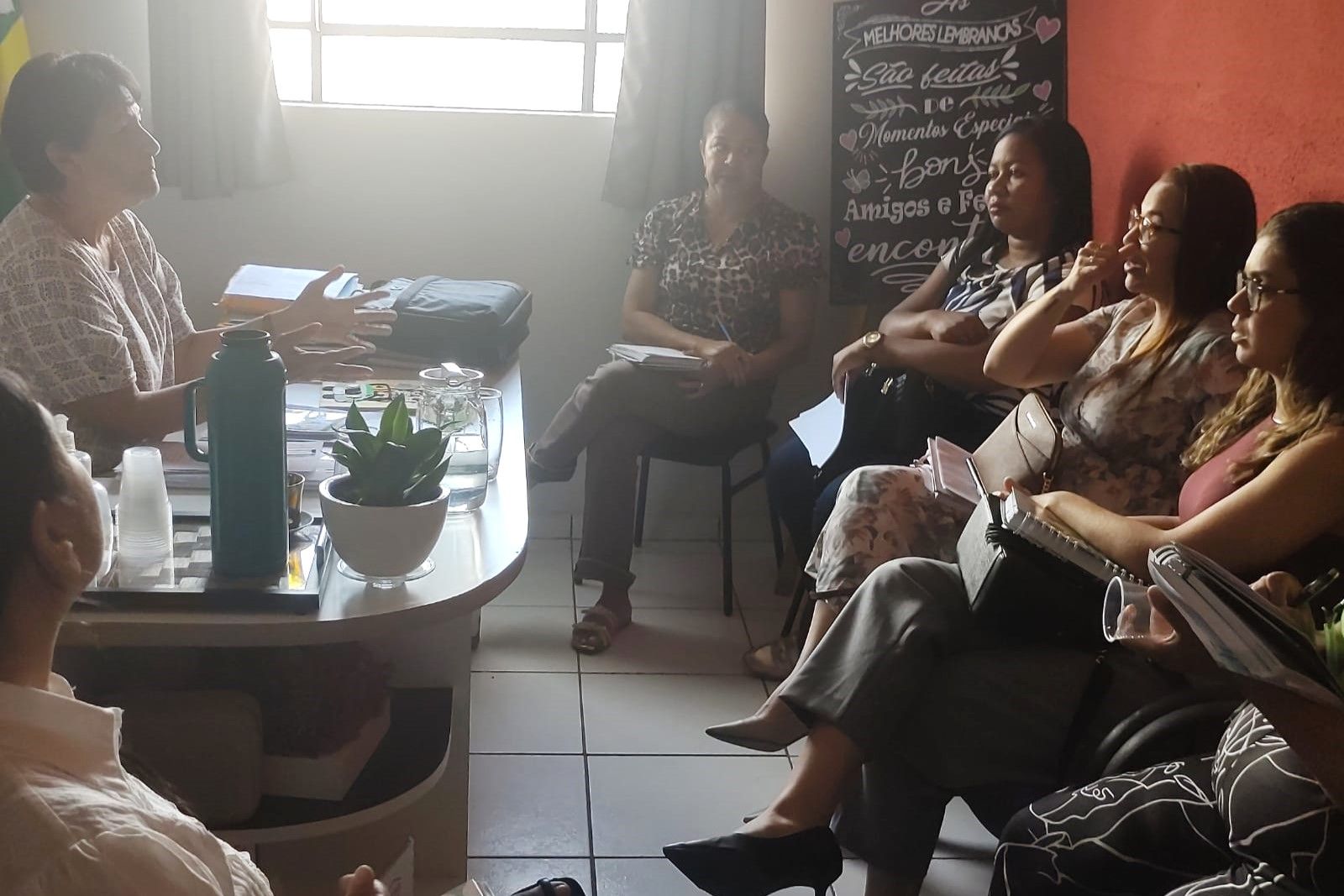 As Defensoras Públicas Puderam se reunir com integrantes da rede de proteção de crianças e adolescentes.