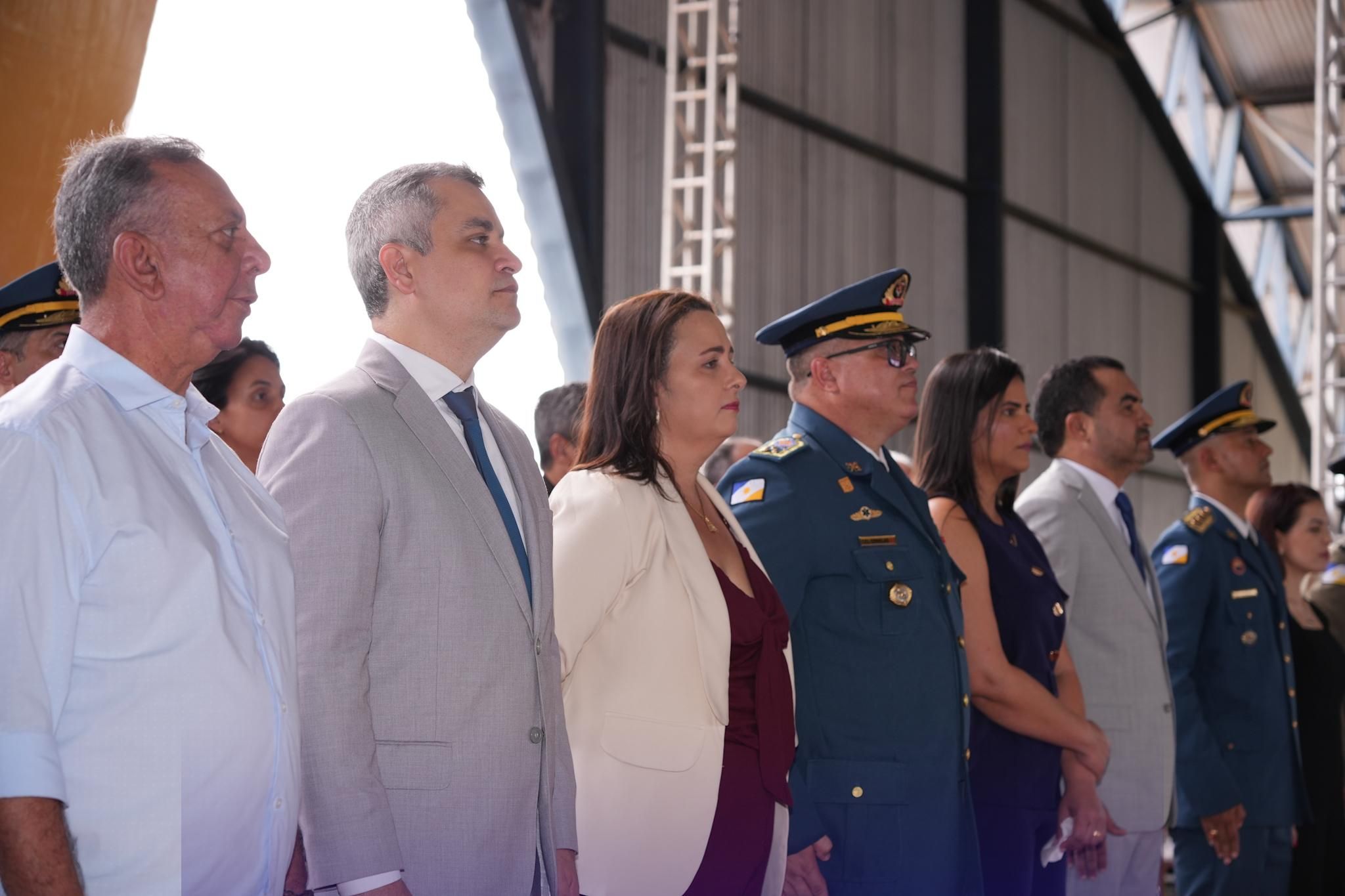 O defensor público-geral do Tocantins, Pedro Alexandre, compôs dispositivo de honra no evento