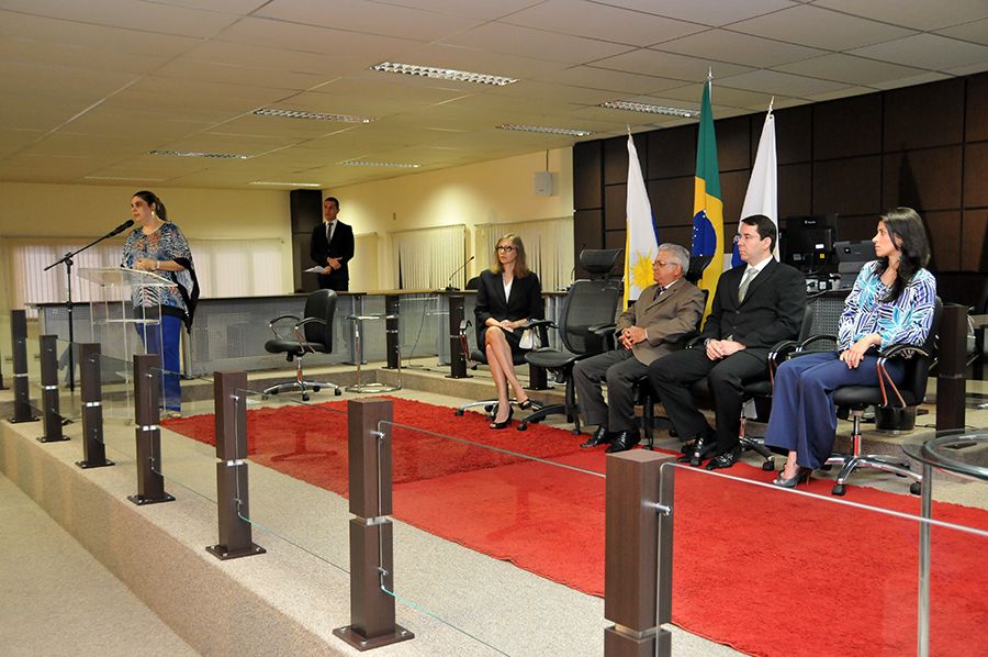 Pronunciamento da diretora do Fórum de Pamas, juíza Flávia Afini Bovo
