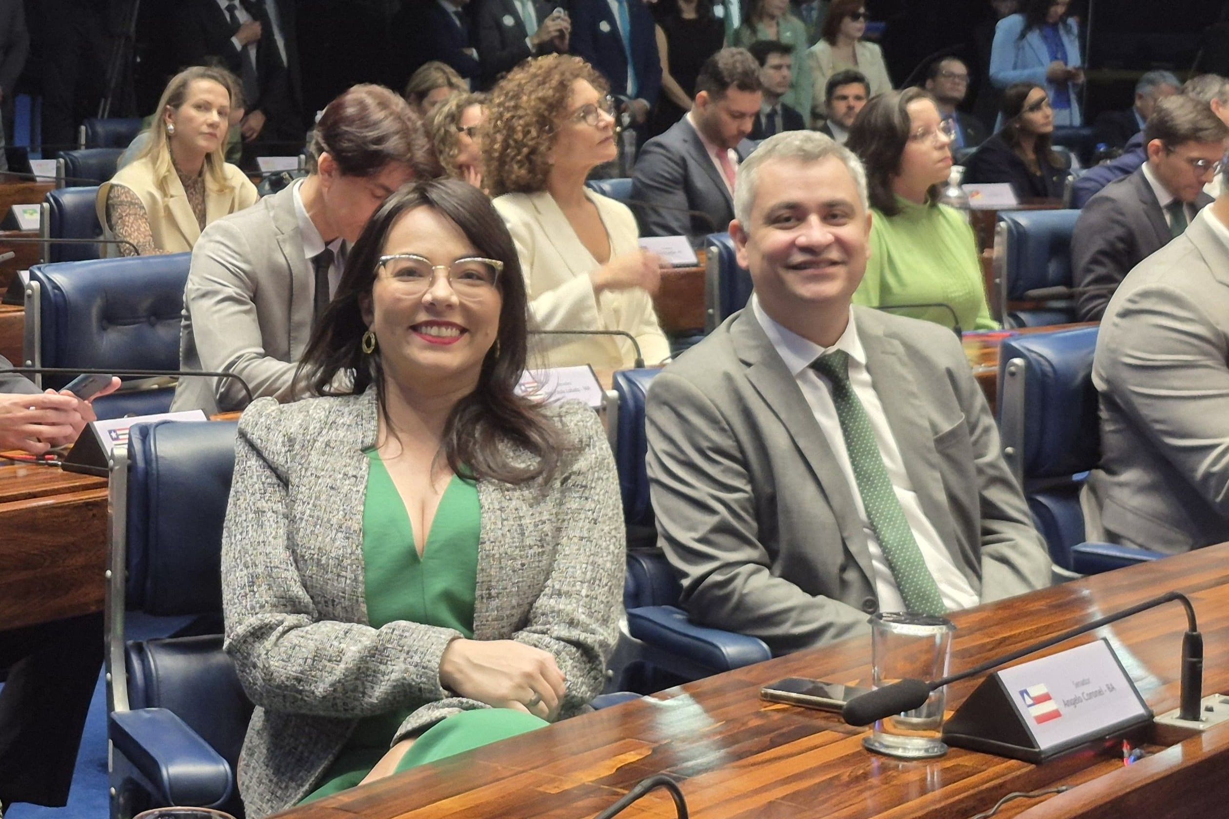 Pedro Alexandre com a defensora pública do Tocantins, Karla Leticia