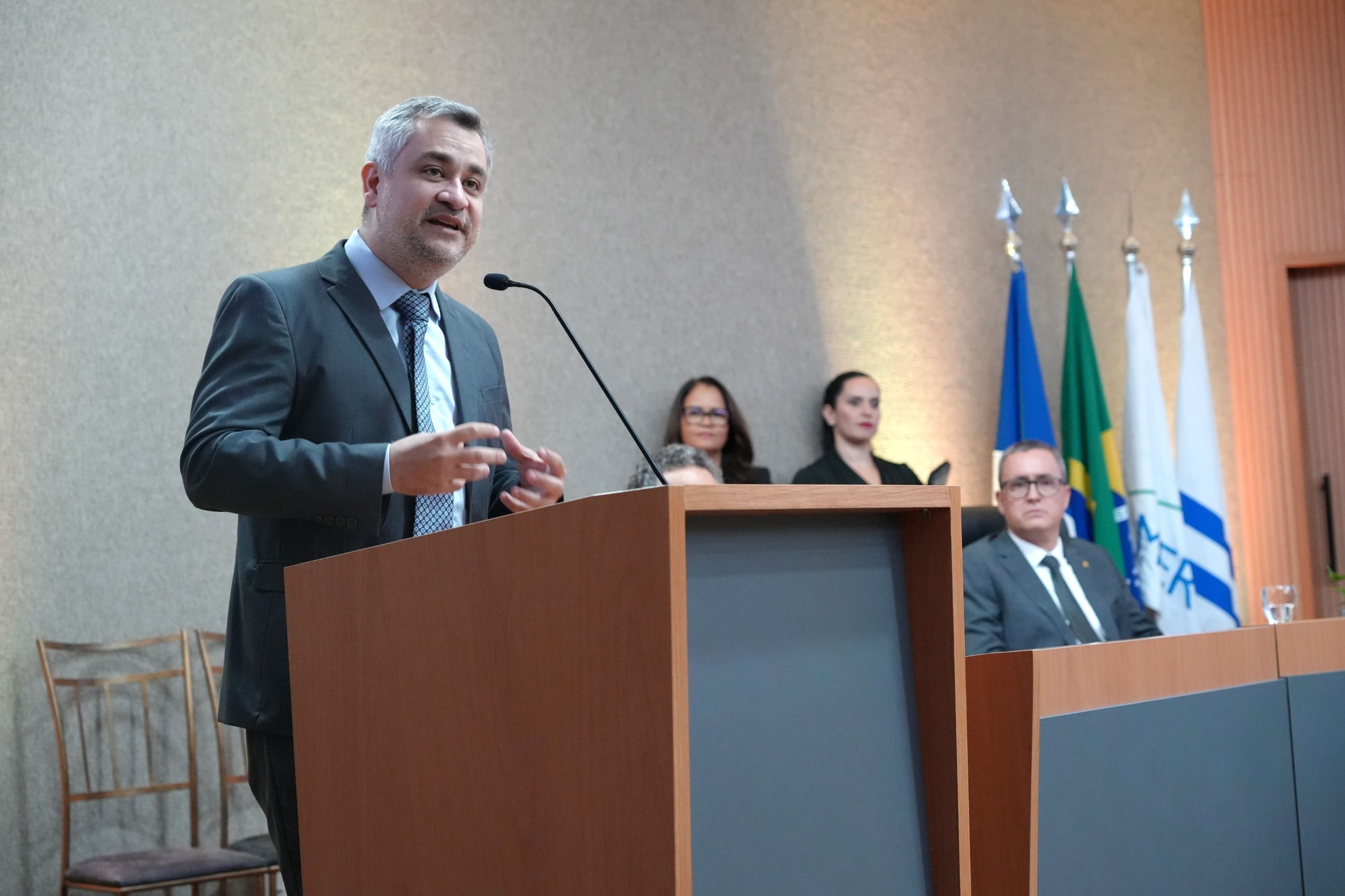Pedro Alexandre destacou a importância da participação dos membros e servidores da Instituição