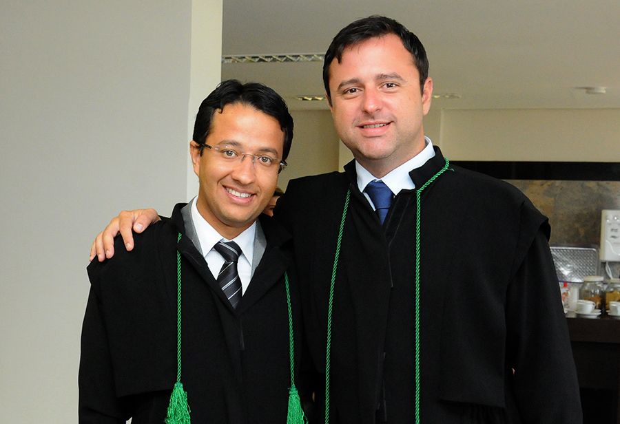 Defensores públicos Leonardo Oliveira e Arthur Luis Pádua