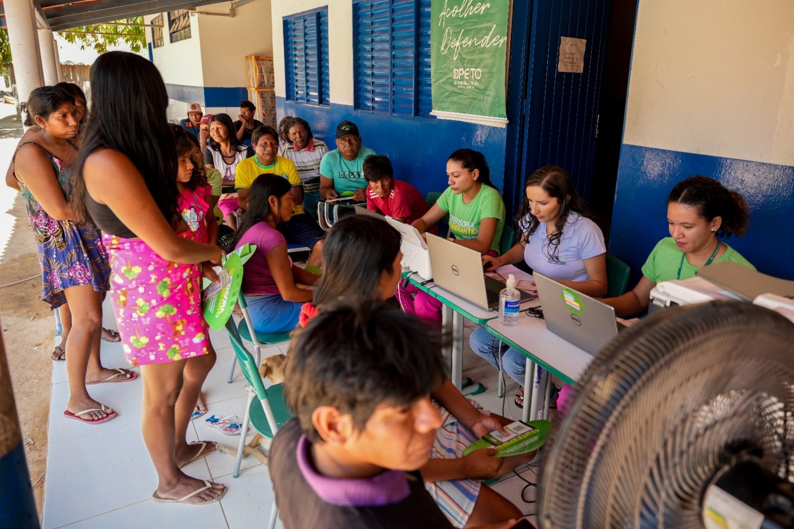 Alteração de registro civil, investigação de paternidade, benefício social e saúde foram algumas das demandas de indígenas Krahô atendidas nesta terça, 12