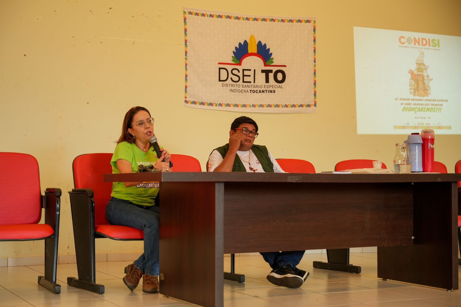 A Coordenadora do Nucora participou da 65 reunião ordinária do Conselho Distrital de Saúde Indígena Tocantins