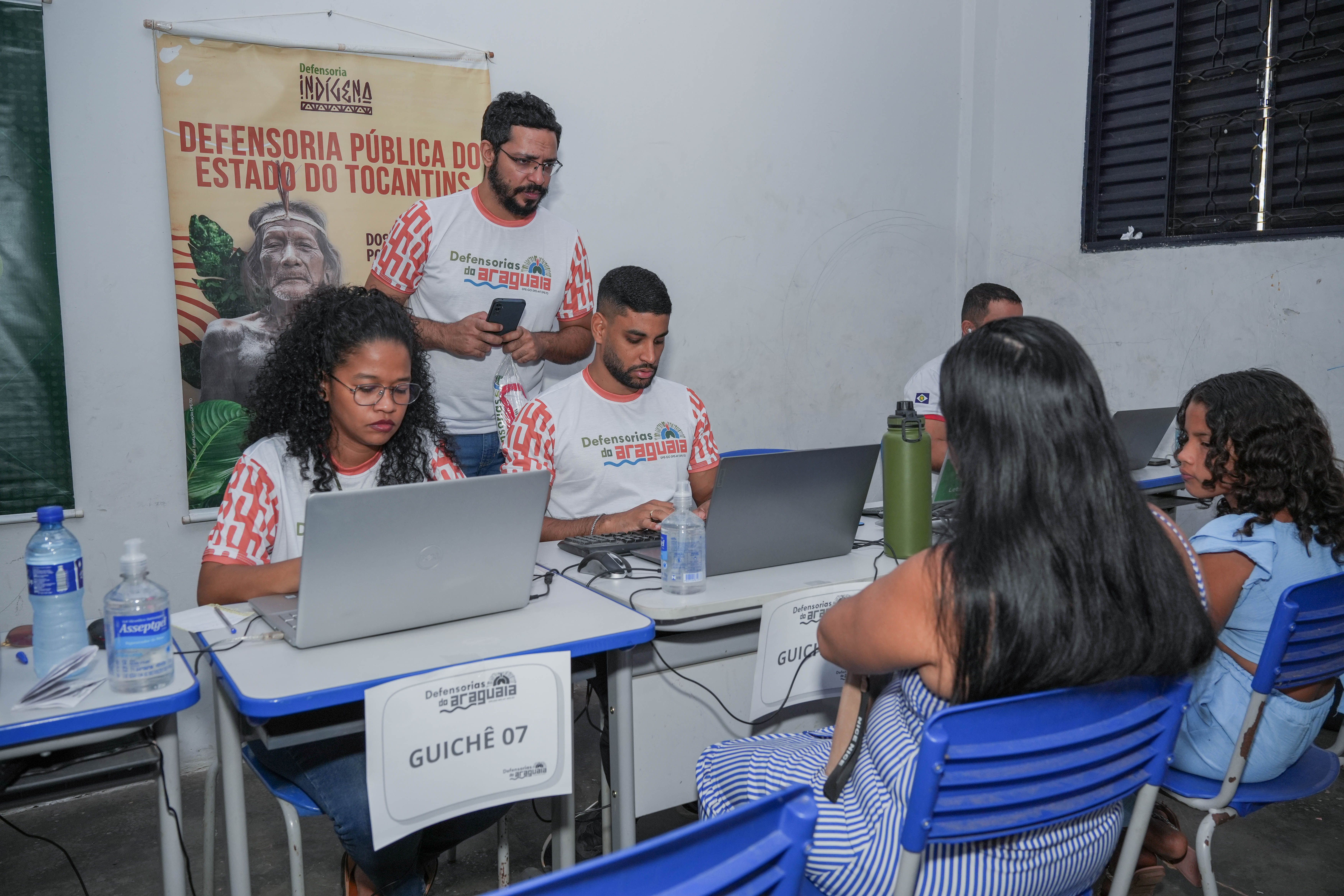Profissionais do Tocantins em atendimento na ação no Mato Grosso